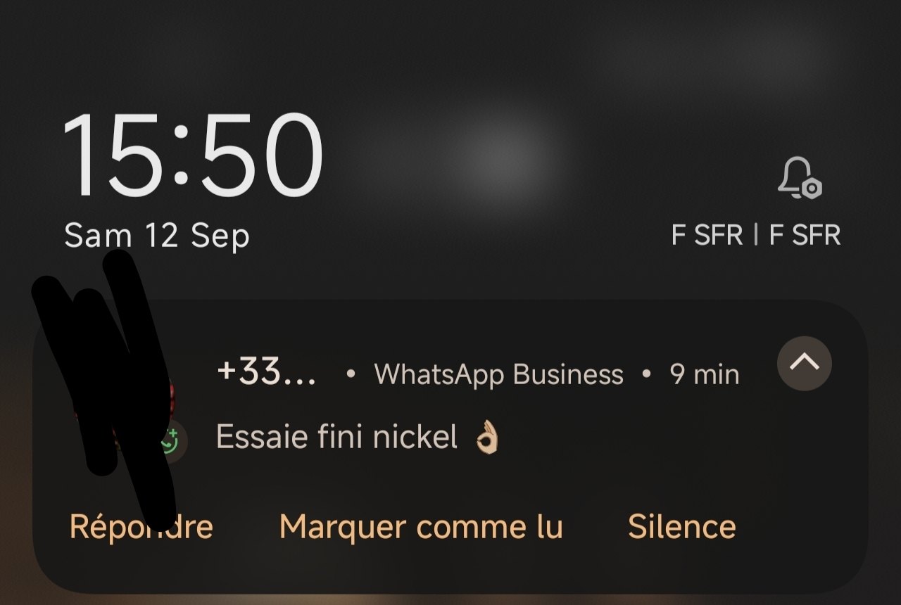 Screenshot recensione cliente WhatsApp