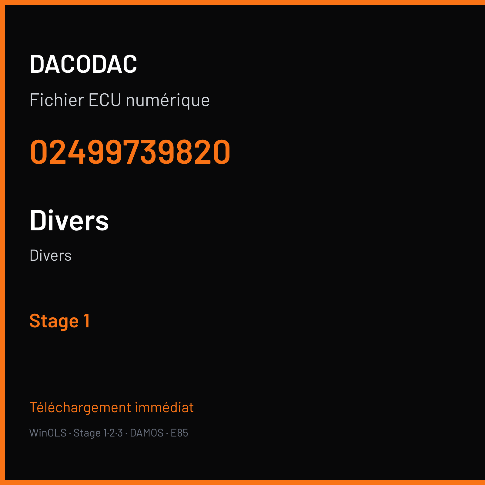 Divers — 02499739820 — Stage 1