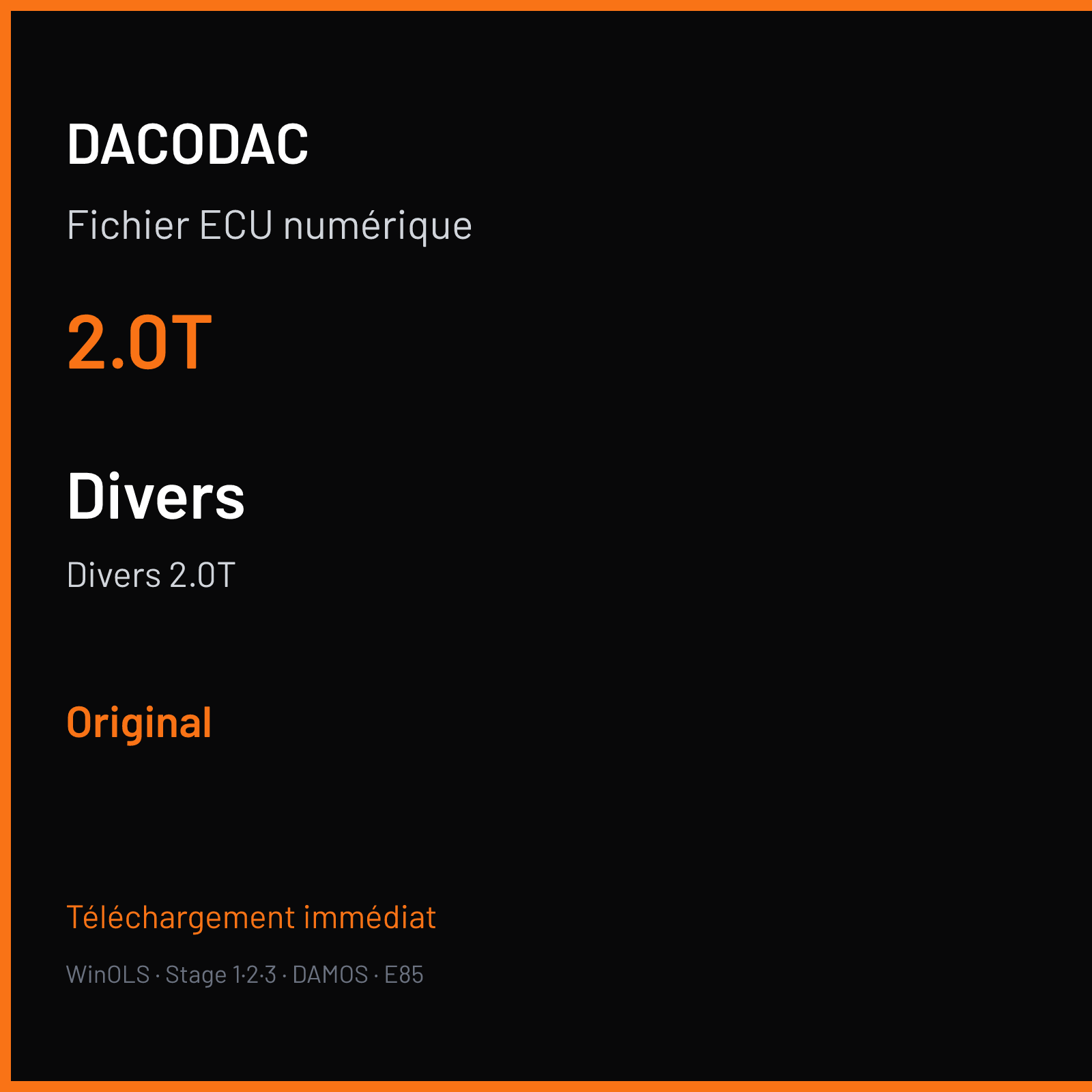 Divers 2.0T (2010) — 2.0T — Original