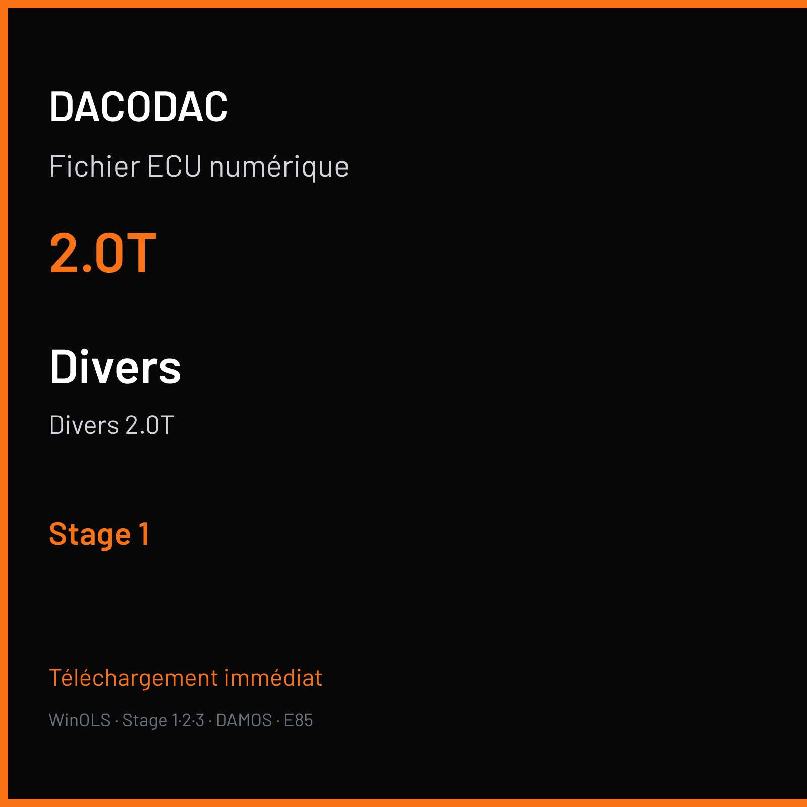 Divers 2.0T (2010) — 2.0T — Stage 1