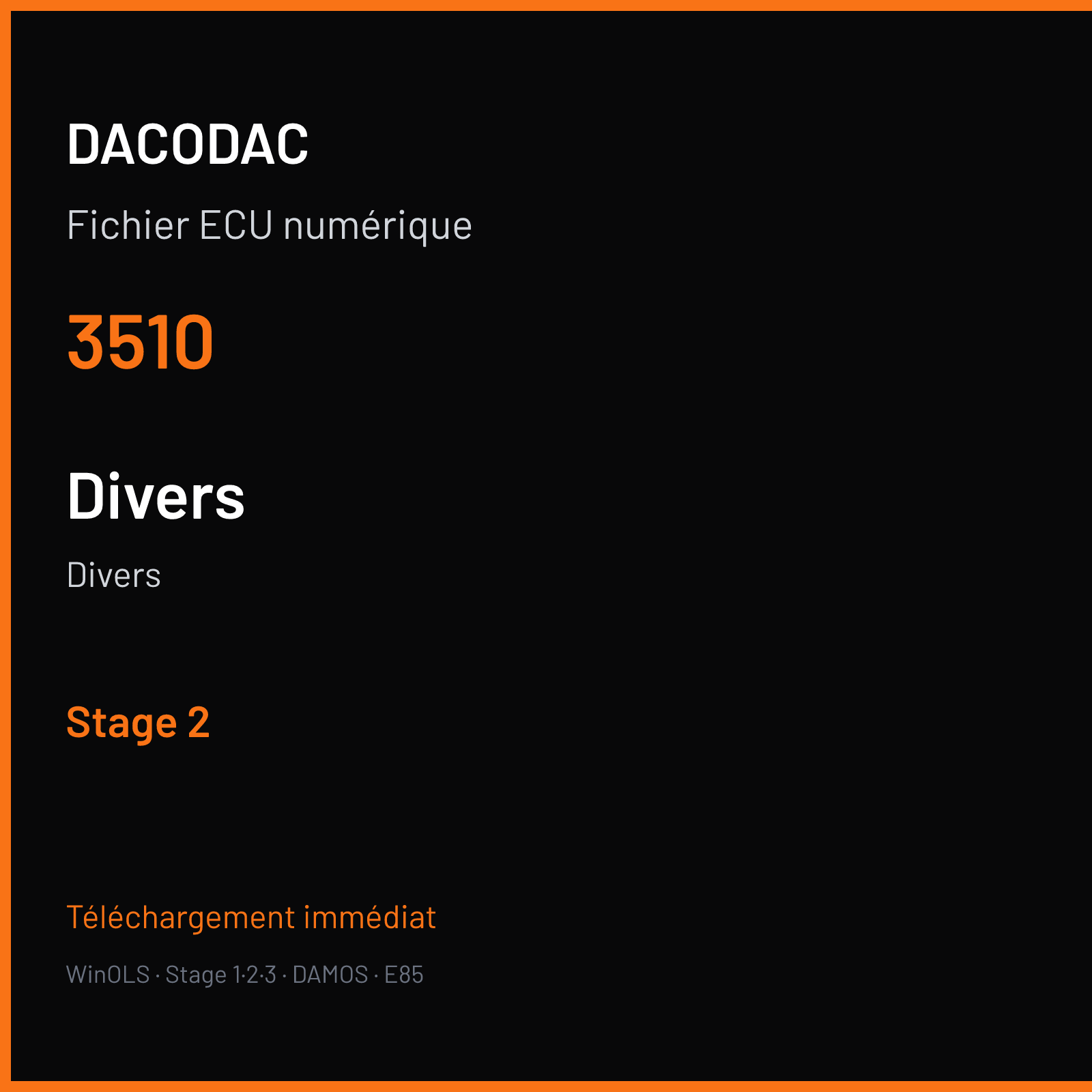 Divers — 3510 — Stage 2