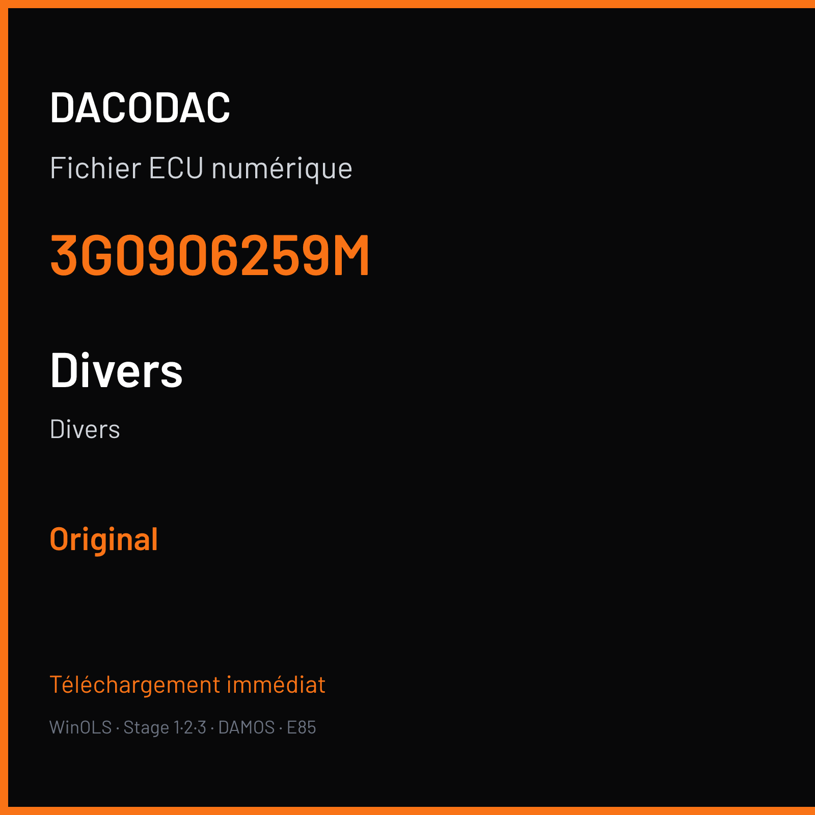 Divers — 3G0906259M — Original