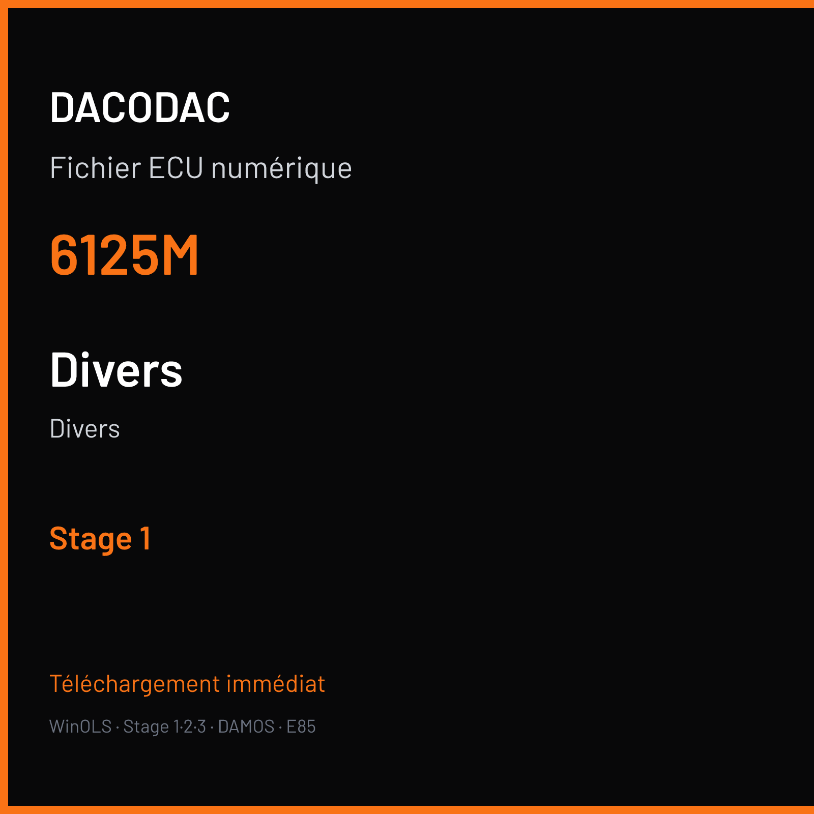 Divers — 6125M — Stage 1