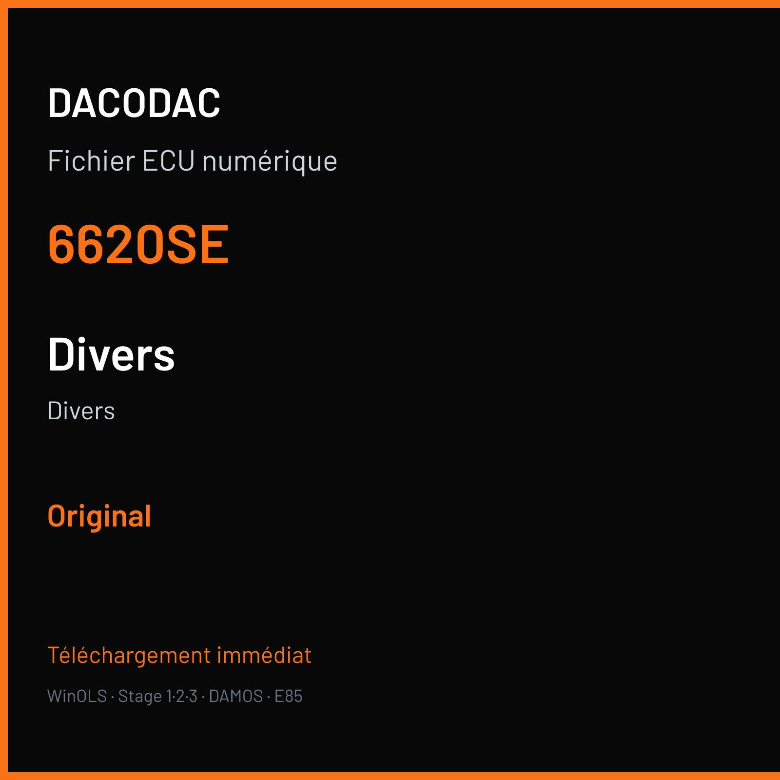 Divers — 6620SE — Original