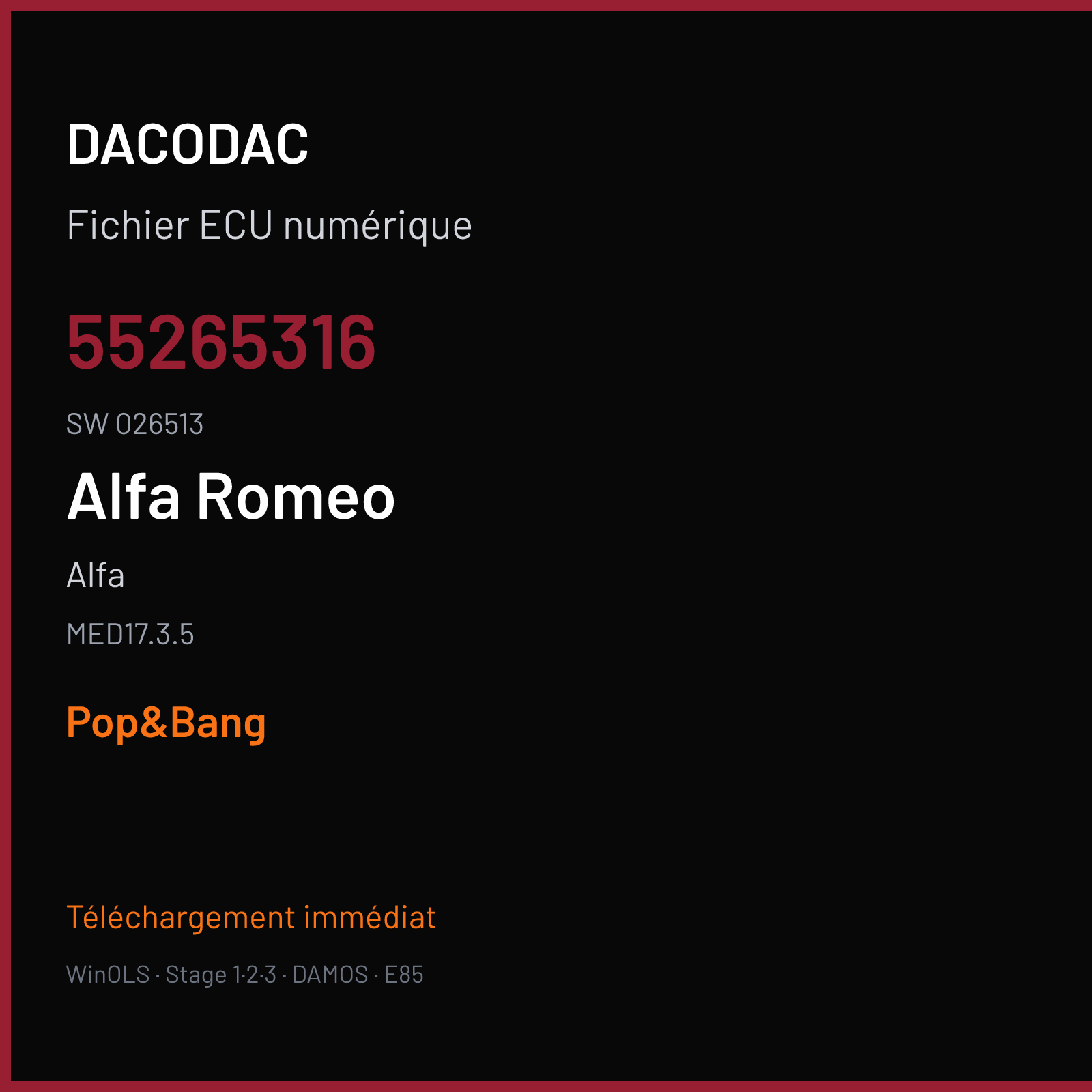 Alfa (2017) — MED17.3.5 — 55265316 · 026513 — Pop&Bang