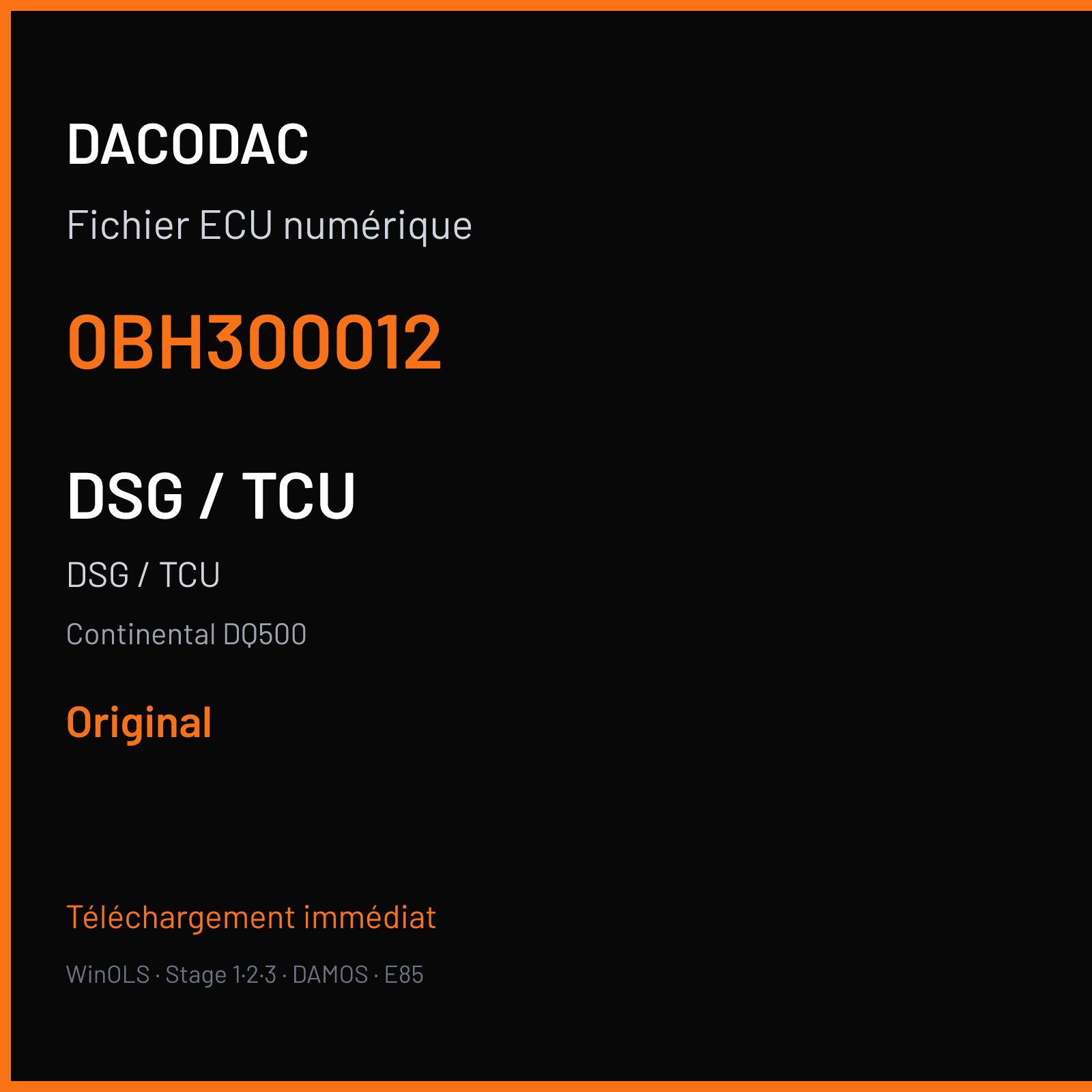 DSG / TCU — Continental DQ500 — 0BH300012 — Original