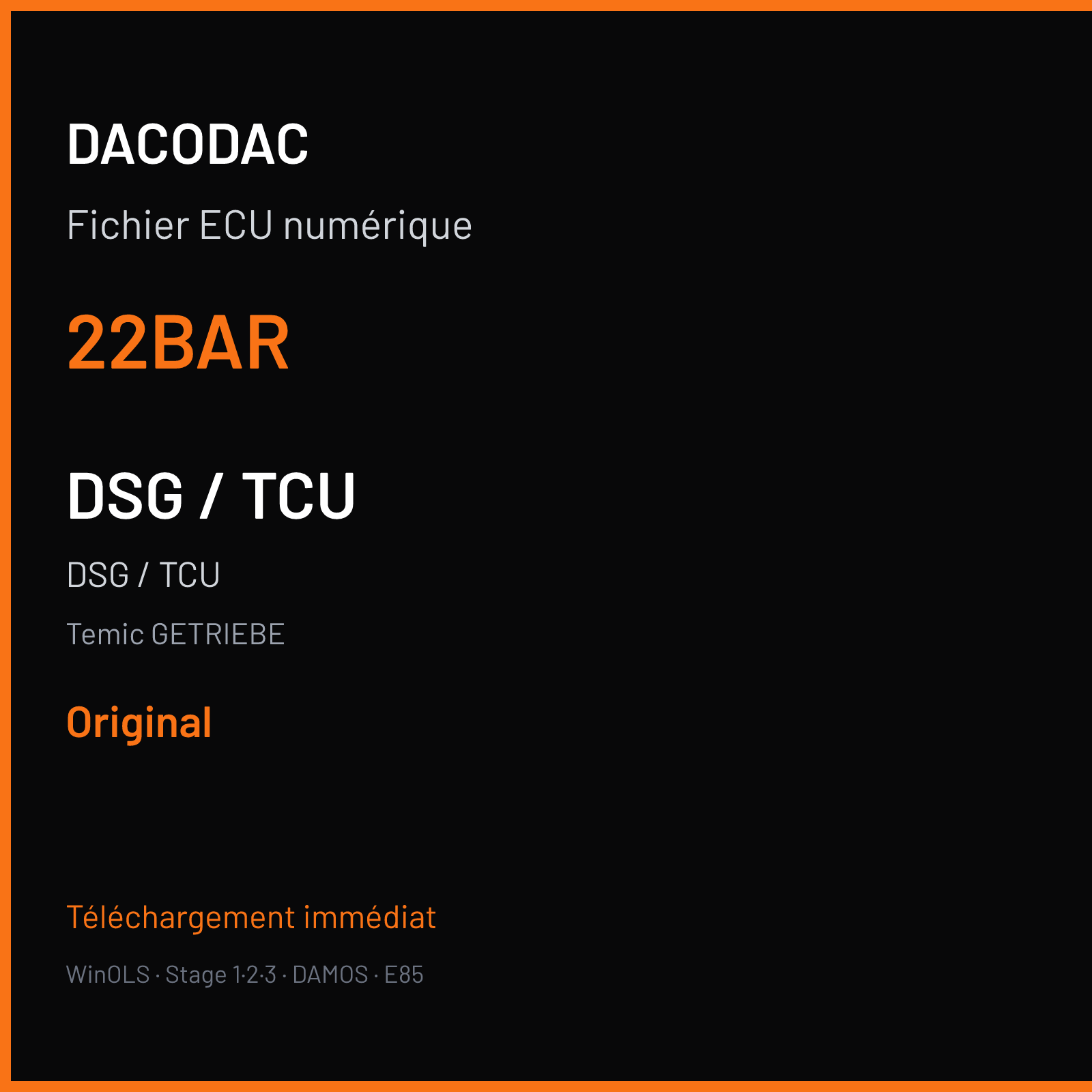 DSG / TCU — Temic GETRIEBE — 22BAR — Original