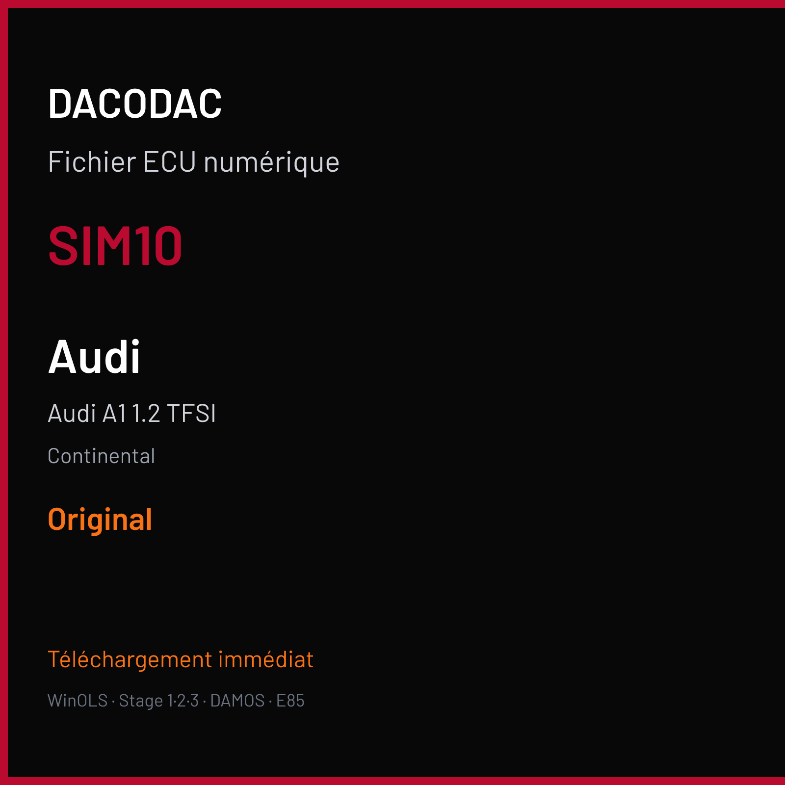 Audi A1 1.2 TFSI (2013) — Continental — SIM10 — Original