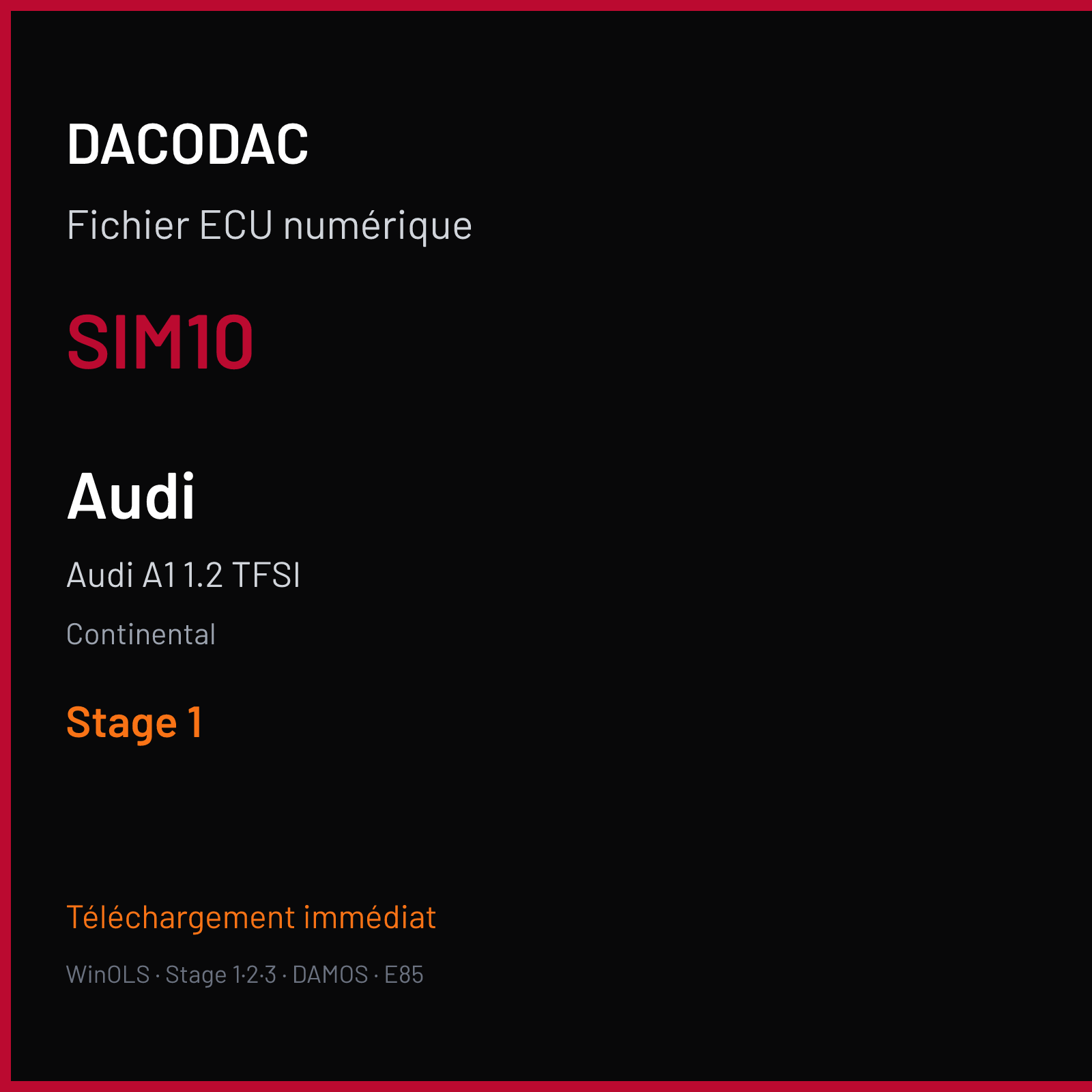 Audi A1 1.2 TFSI (2013) — Continental — SIM10 — Stage 1