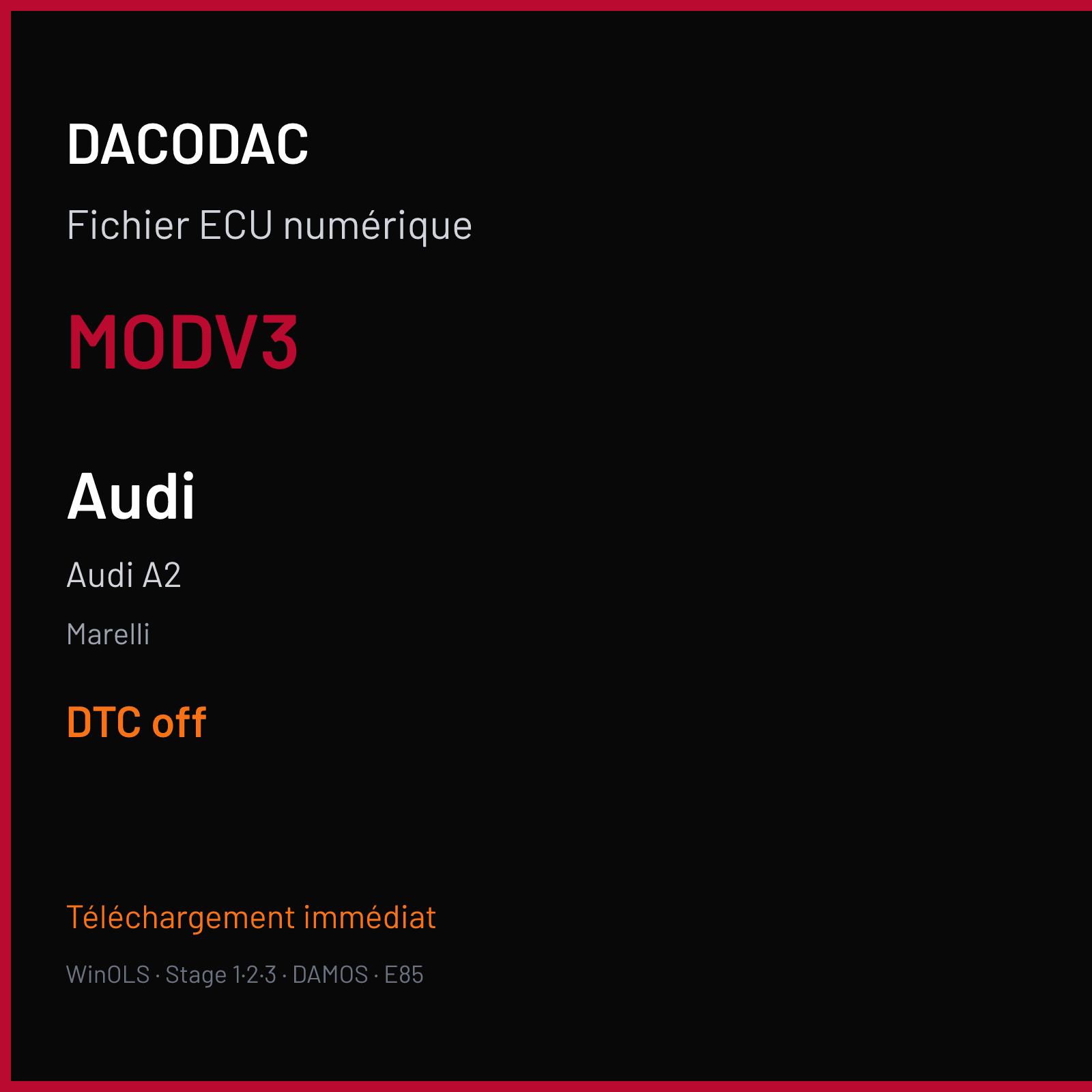 Audi A2 (2001) — Marelli — MODV3 — DTC off