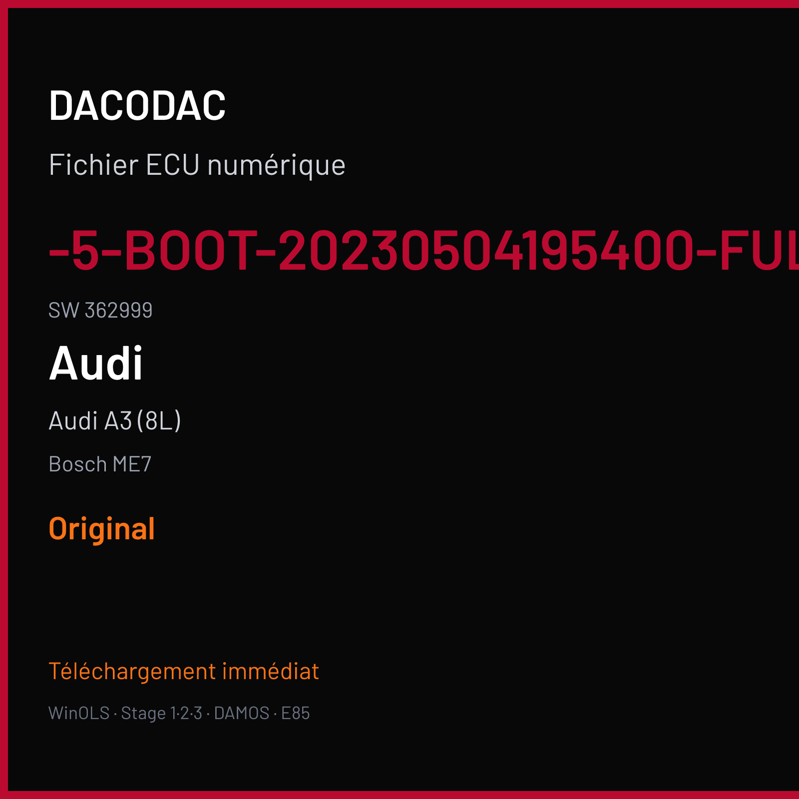 Audi A3 (8L) — Bosch ME7 — -5-BOOT-20230504195400-FULLBACKUP-4 · 362999 — Original