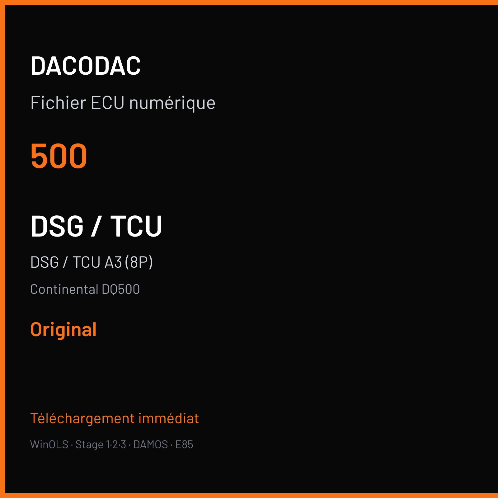 DSG / TCU A3 (8P) — Continental DQ500 — 500 — Original