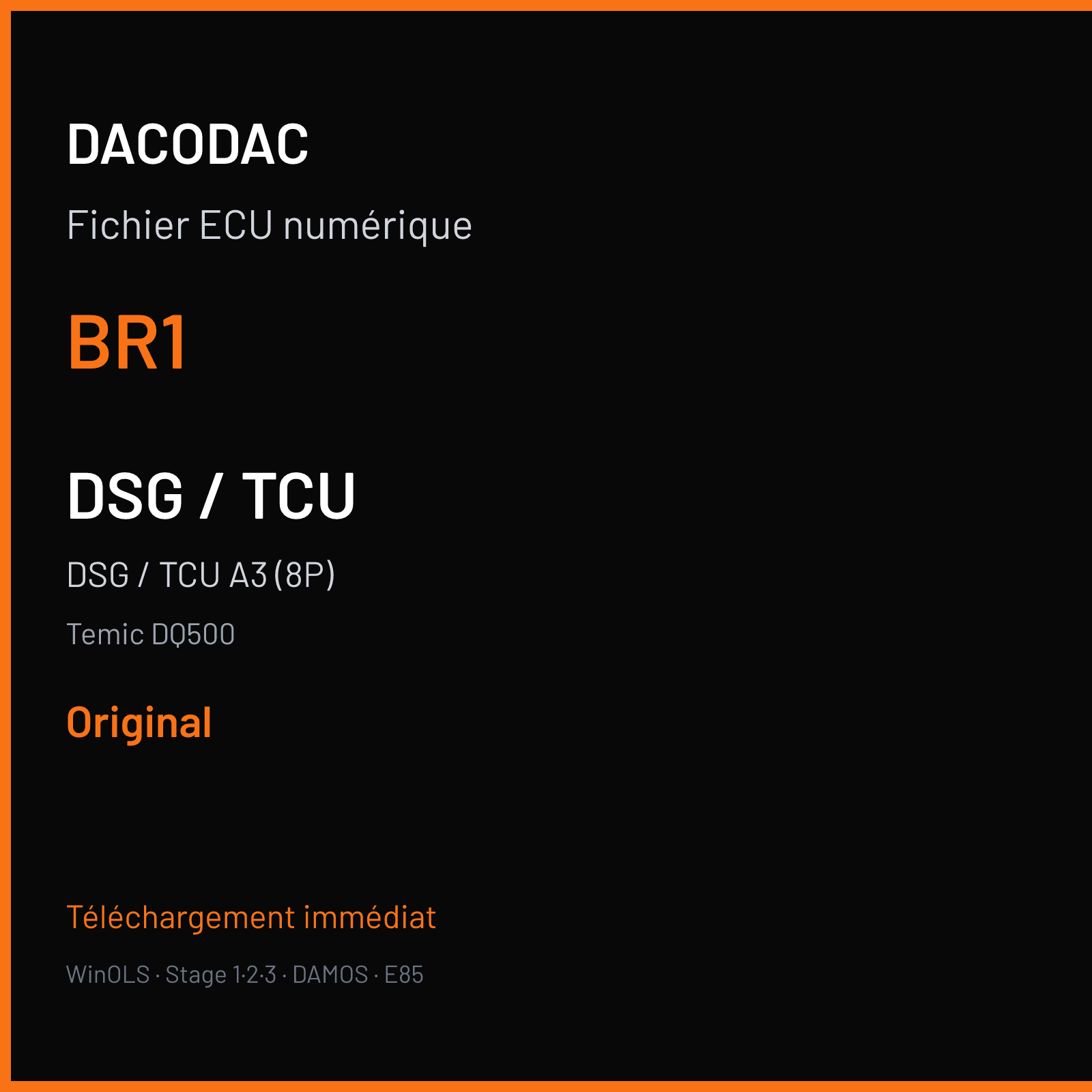 DSG / TCU A3 (8P) — Temic DQ500 — BR1 — Original