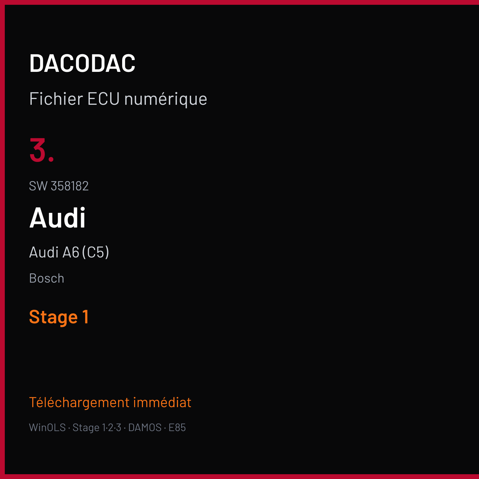 Audi A6 (C5) (1998) — Bosch — 3. · 358182 — Stage 1