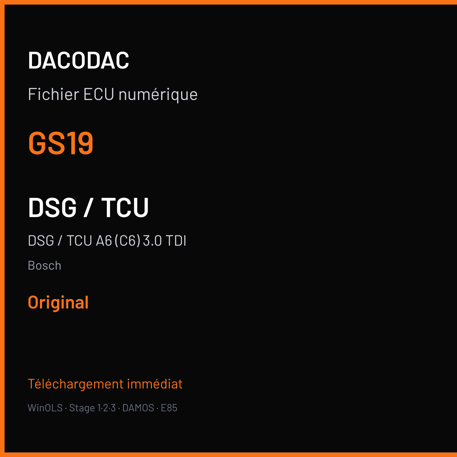 DSG / TCU A6 (C6) 3.0 TDI (2007) — Bosch — GS19 — Original