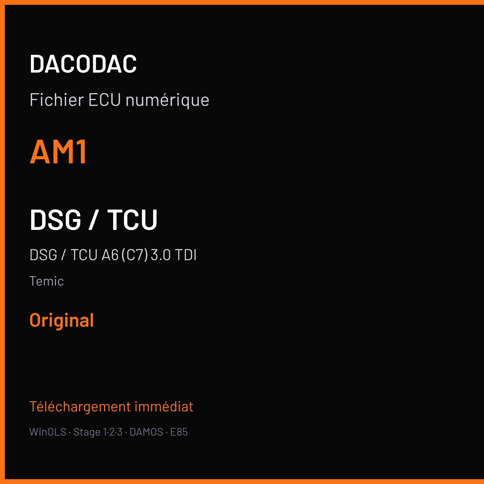 DSG / TCU A6 (C7) 3.0 TDI (2012) — Temic — AM1 — Original
