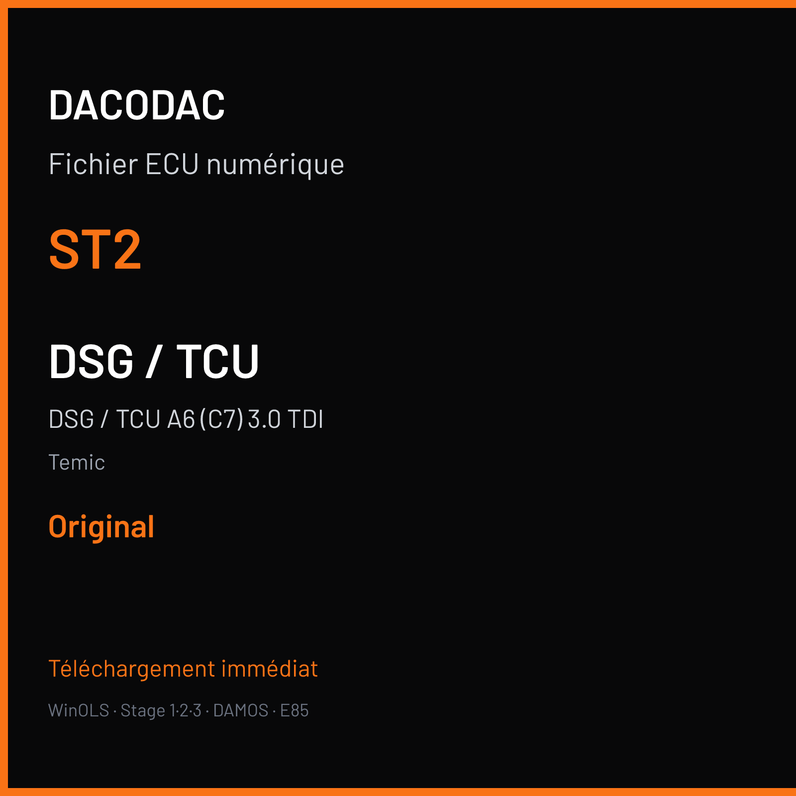 DSG / TCU A6 (C7) 3.0 TDI (2011) — Temic — ST2 — Original