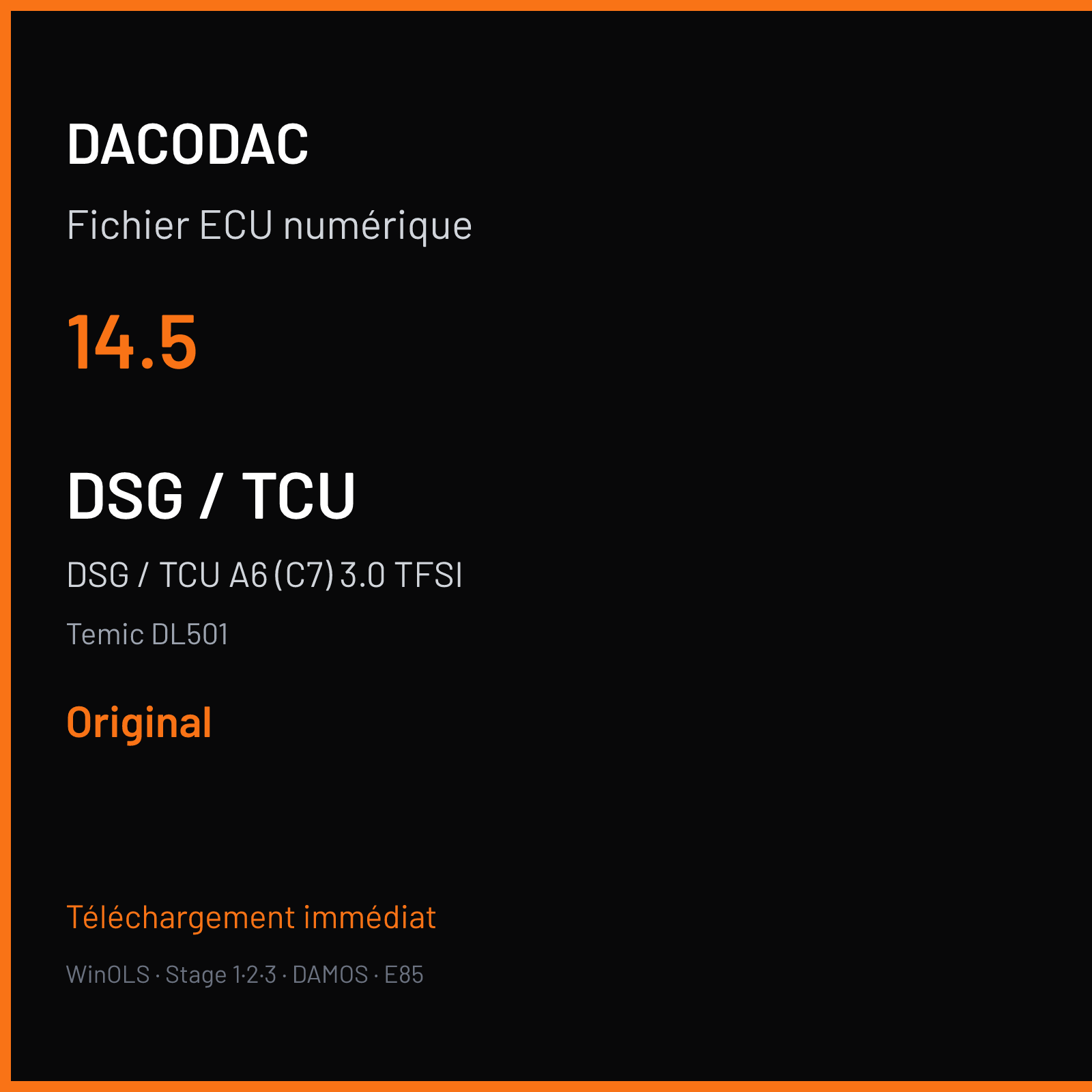DSG / TCU A6 (C7) 3.0 TFSI (2011) — Temic DL501 — 14.5 — Original