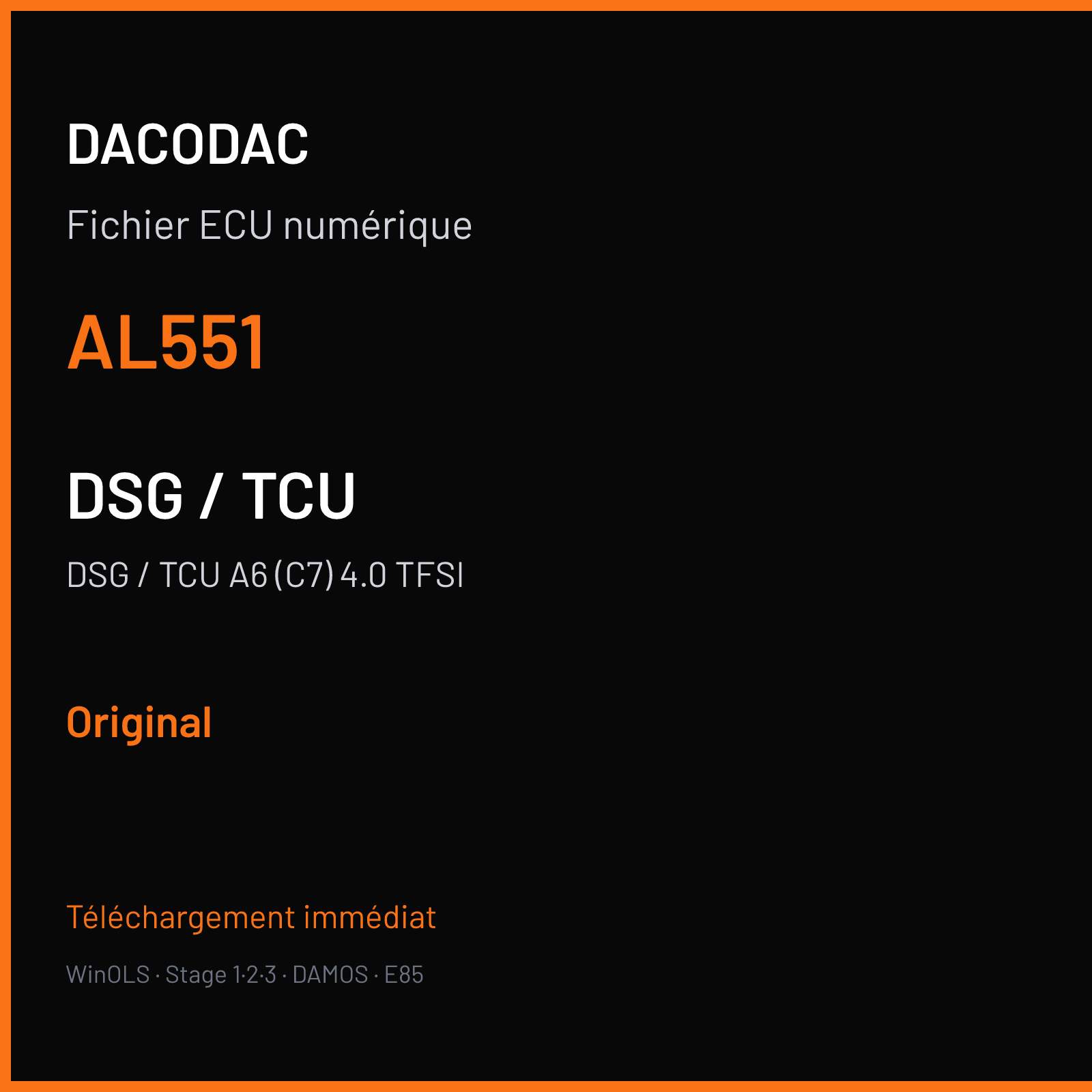 DSG / TCU A6 (C7) 4.0 TFSI (2014) — AL551 — Original