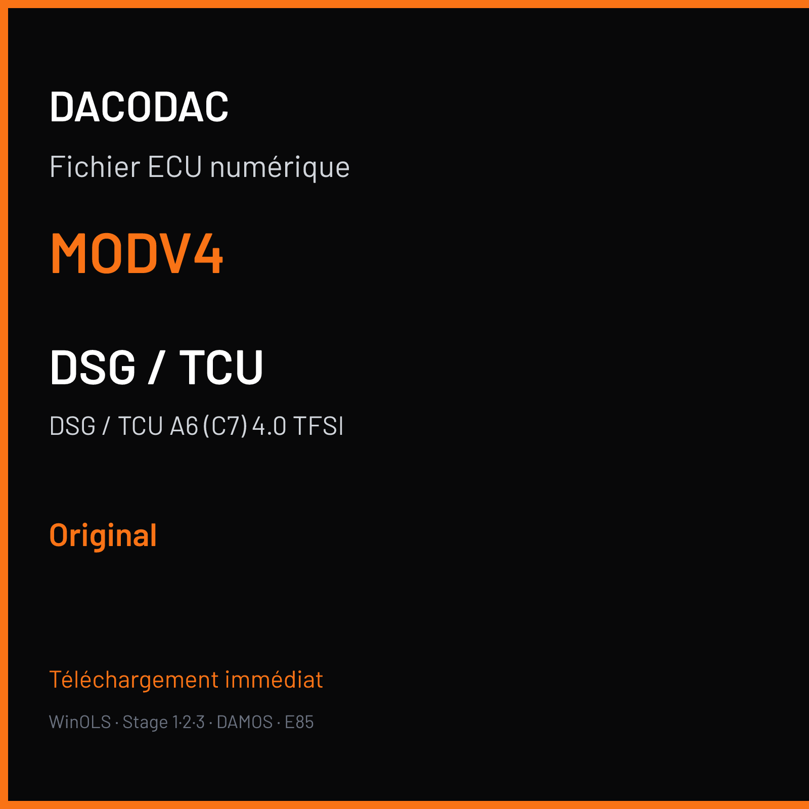 DSG / TCU A6 (C7) 4.0 TFSI (2014) — MODV4 — Original
