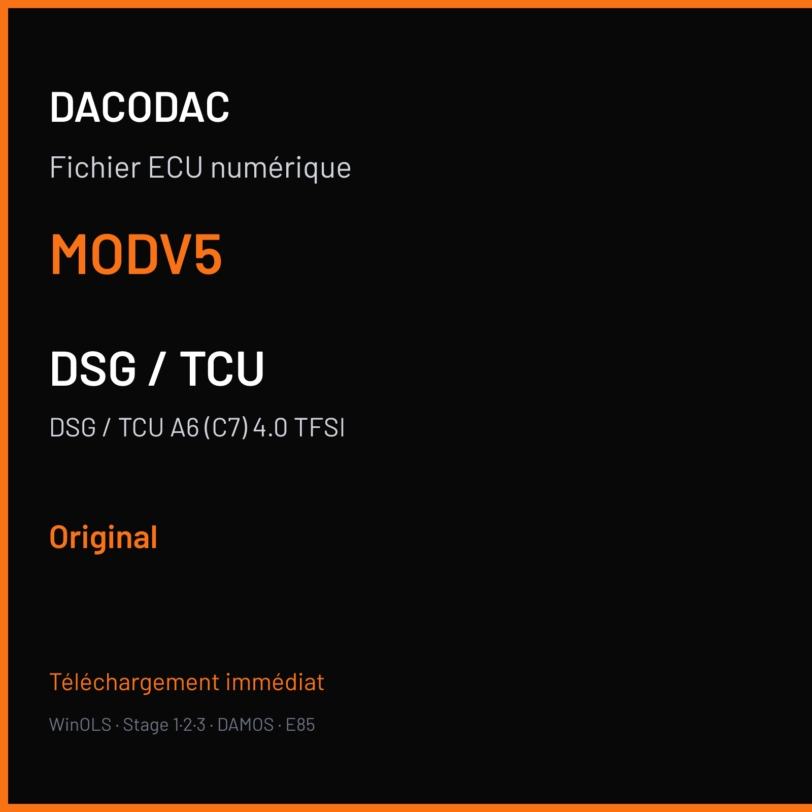 DSG / TCU A6 (C7) 4.0 TFSI (2014) — MODV5 — Original