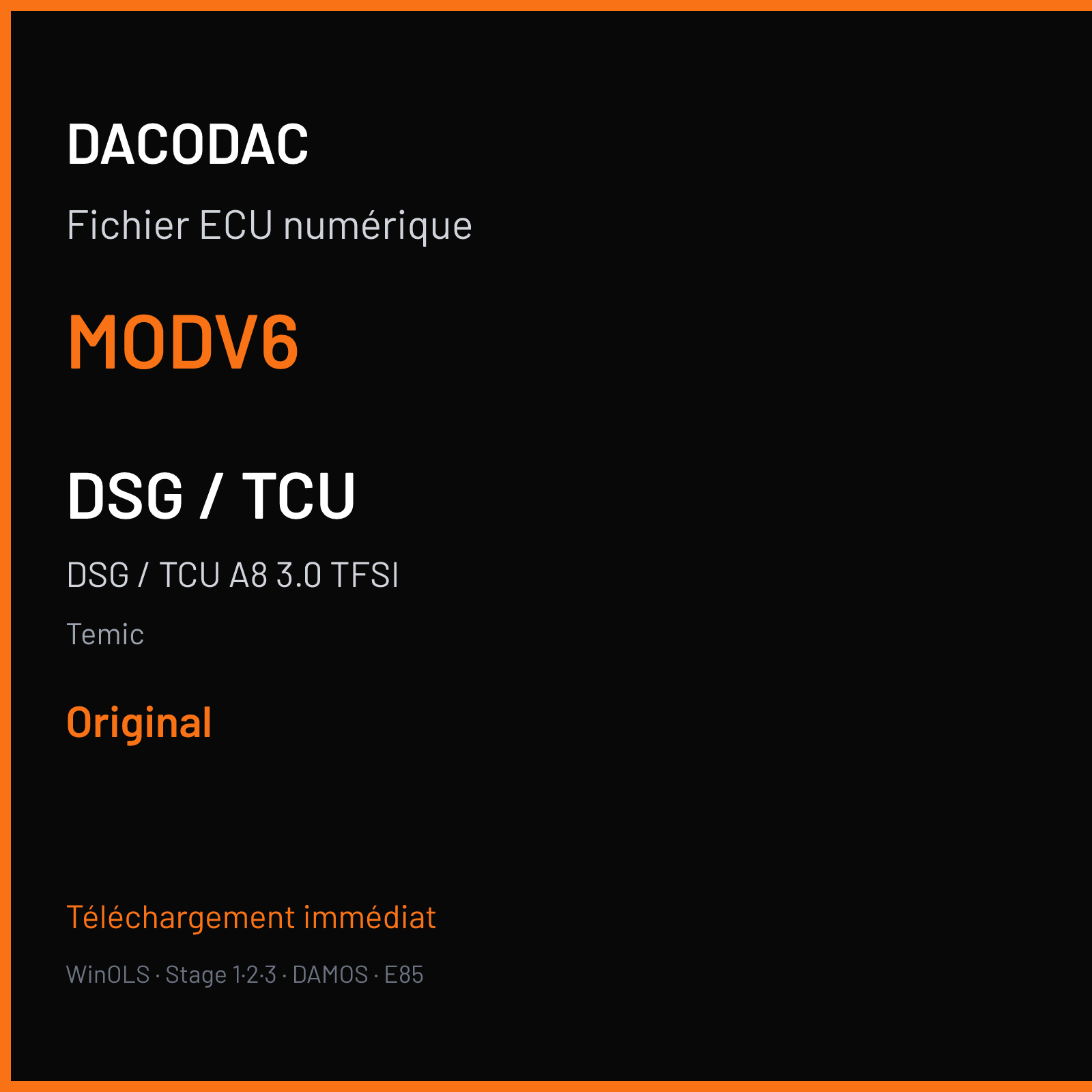 DSG / TCU A8 3.0 TFSI (2012) — Temic — MODV6 — Original