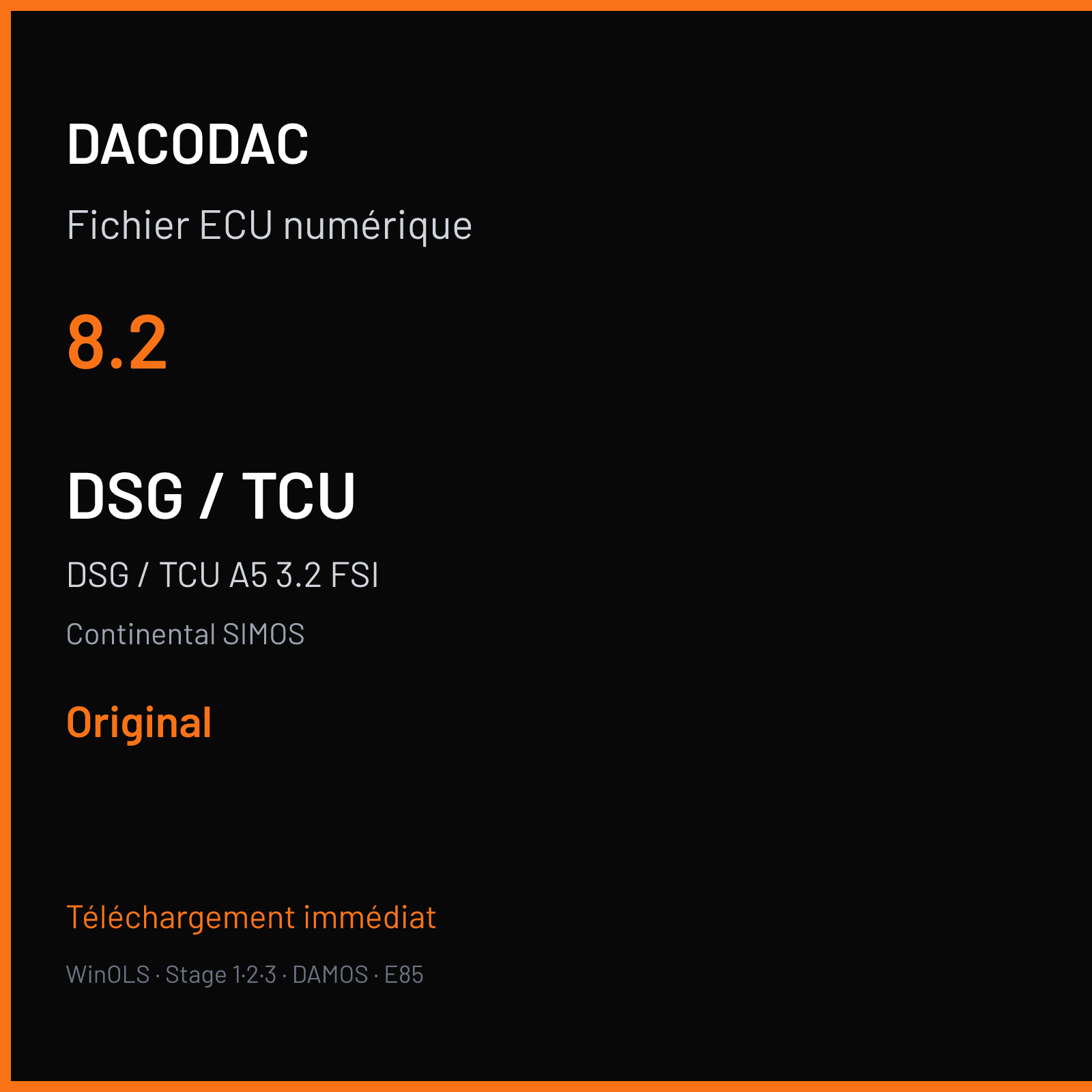 DSG / TCU A5 3.2 FSI (2008) — Continental SIMOS — 8.2 — Original