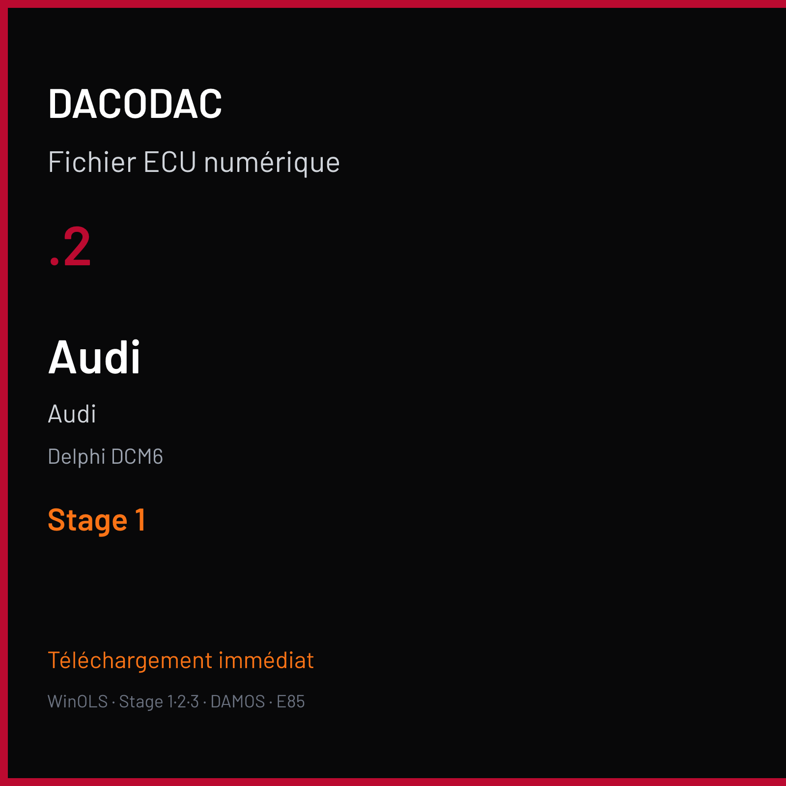 Audi — Delphi DCM6 — .2 — Stage 1