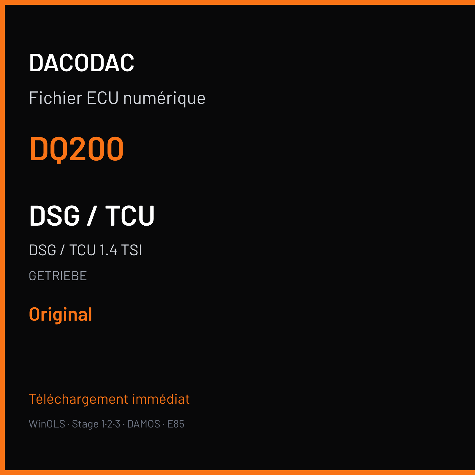DSG / TCU 1.4 TSI — GETRIEBE — DQ200 — Original