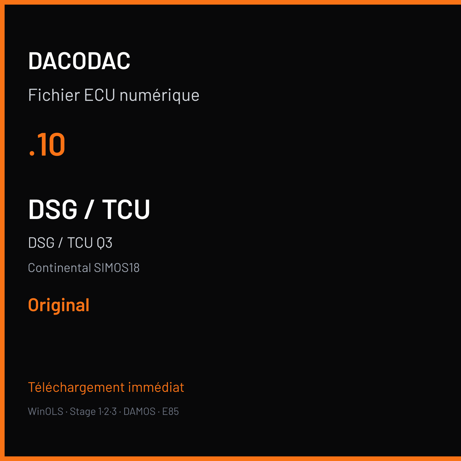 DSG / TCU Q3 — Continental SIMOS18 — .10 — Original