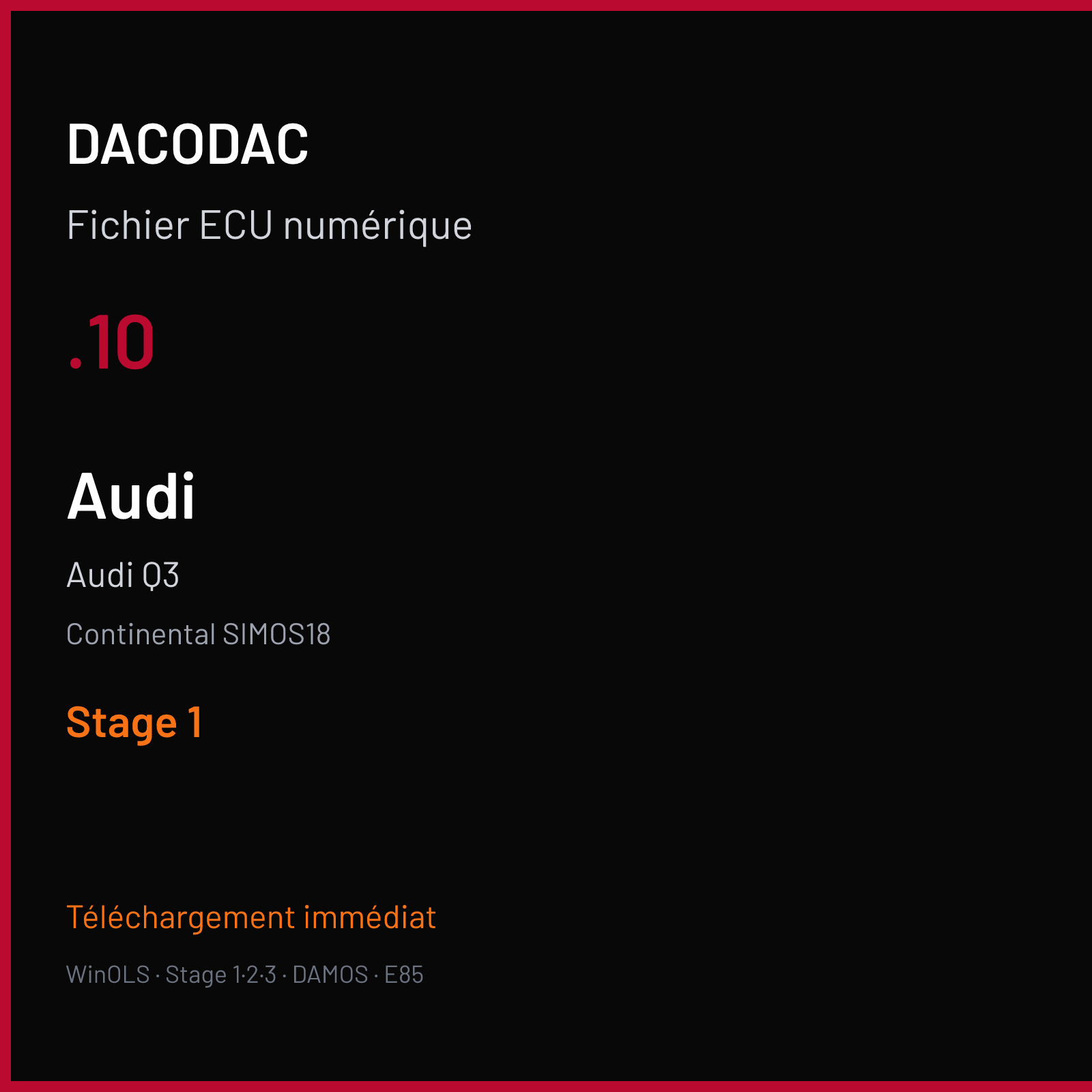 Audi Q3 — Continental SIMOS18 — .10 — Stage 1