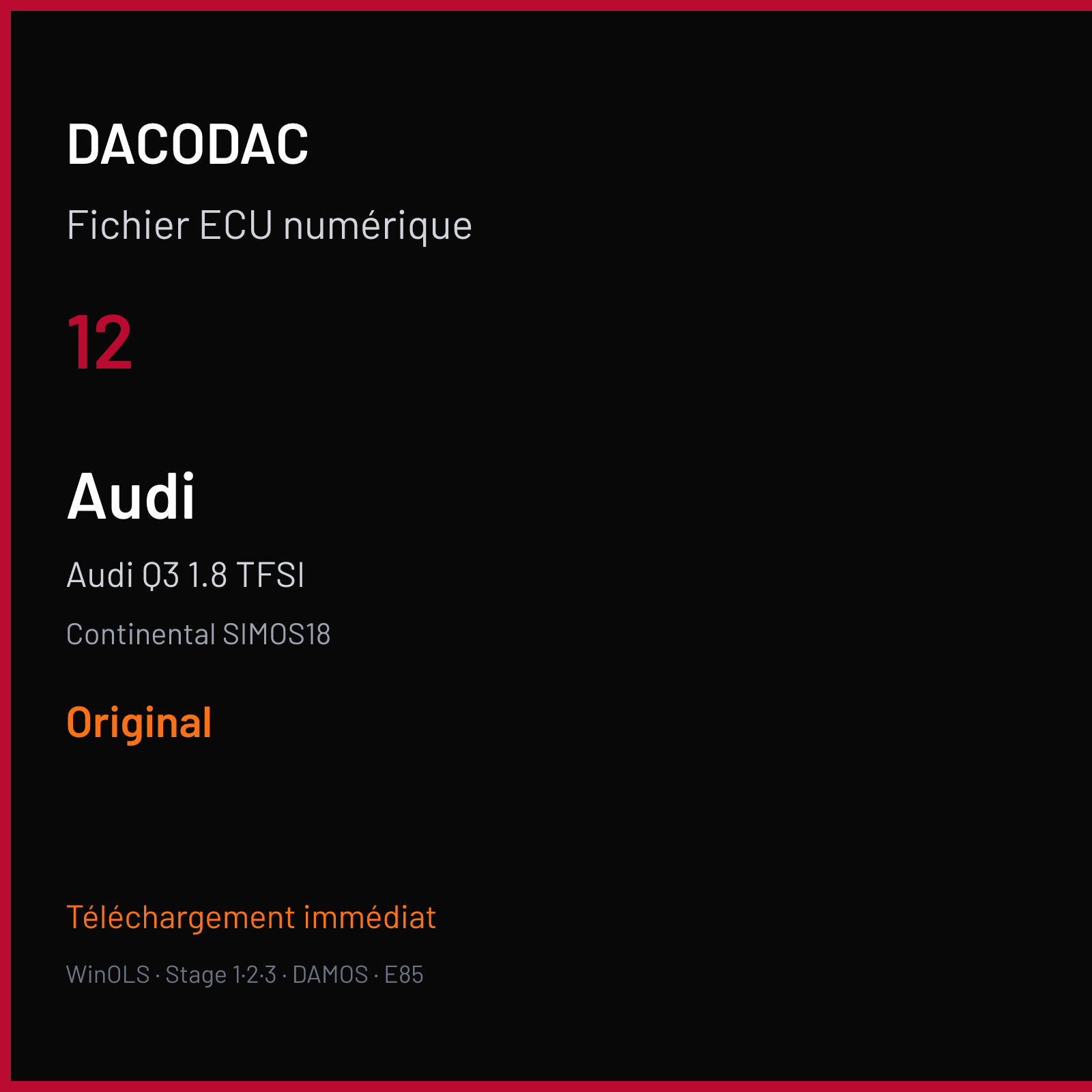 Audi Q3 1.8 TFSI — Continental SIMOS18 — 12 — Original