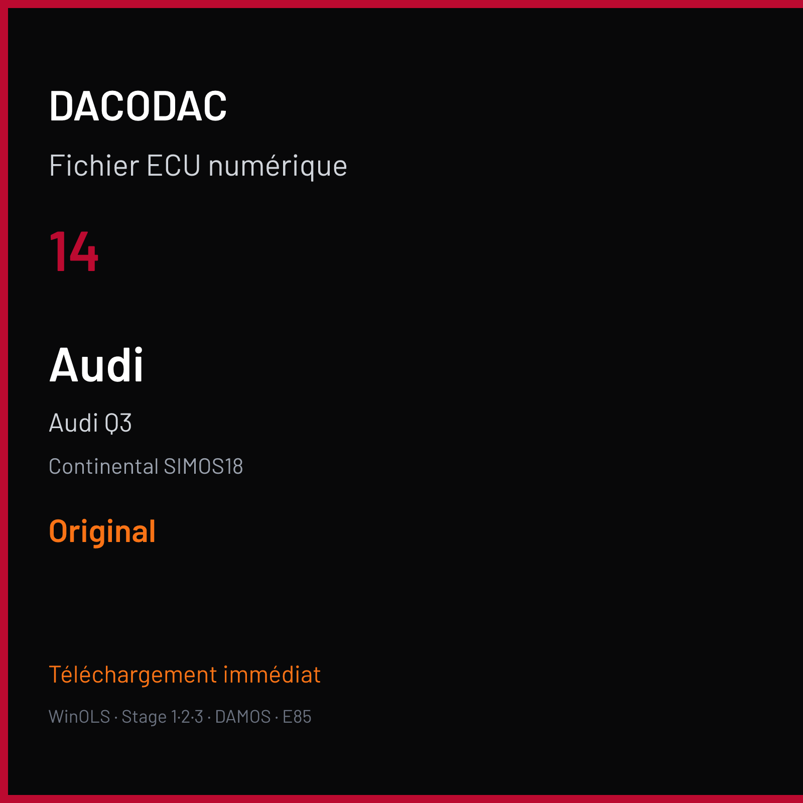 Audi Q3 — Continental SIMOS18 — 14 — Original