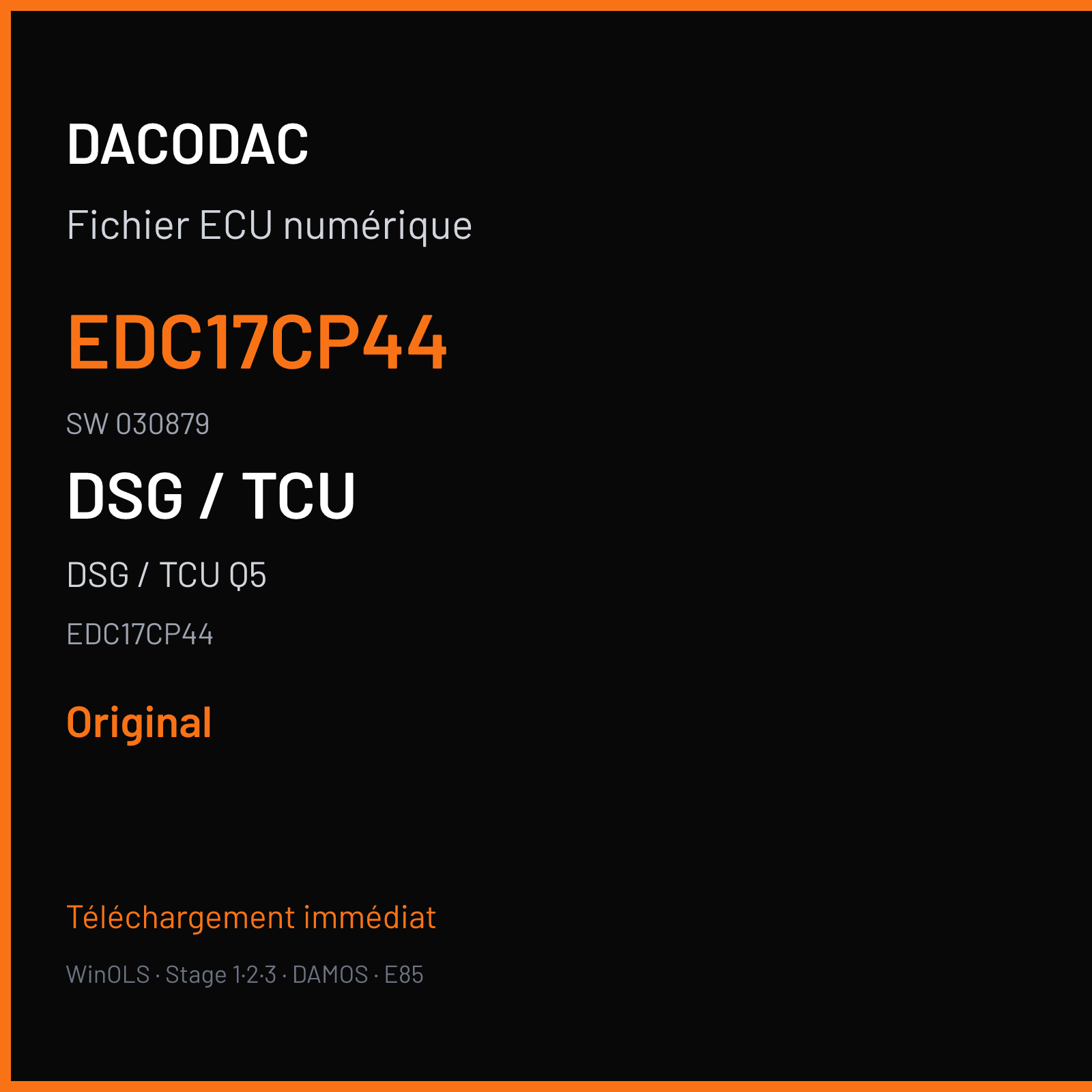 DSG / TCU Q5 (2014) — EDC17CP44 — EDC17CP44 · 030879 — Original