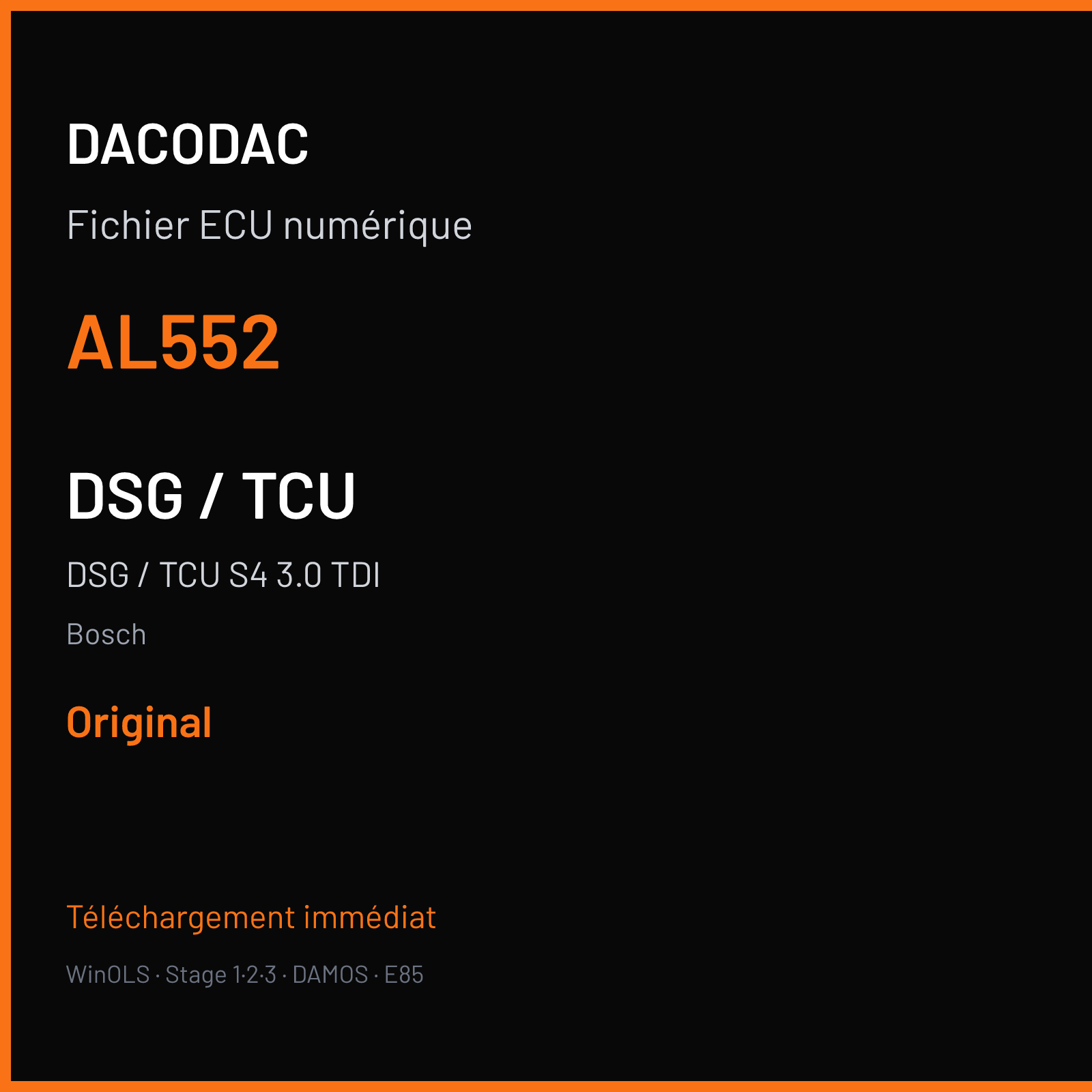 DSG / TCU S4 3.0 TDI — Bosch — AL552 — Original