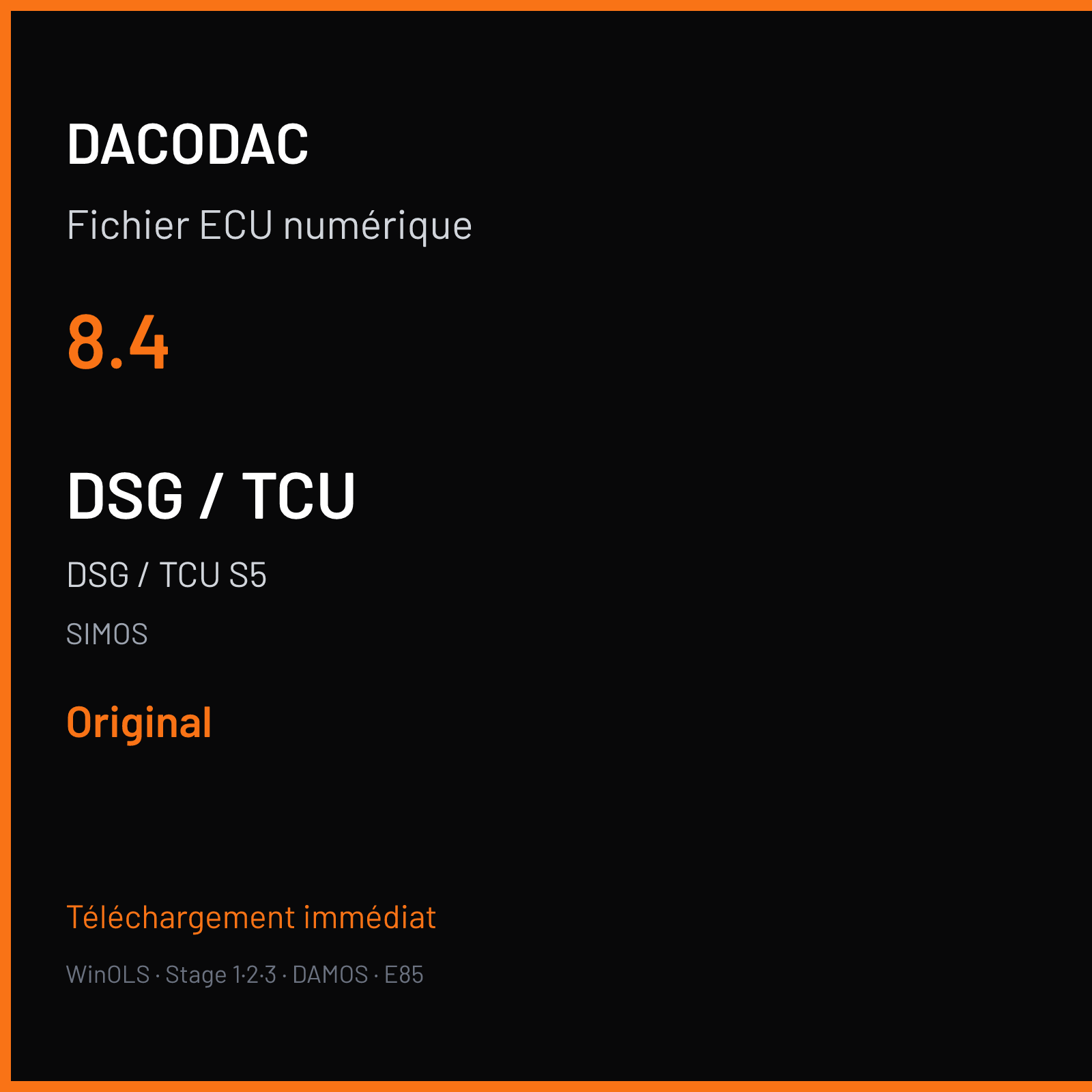 DSG / TCU S5 (2010) — SIMOS — 8.4 — Original