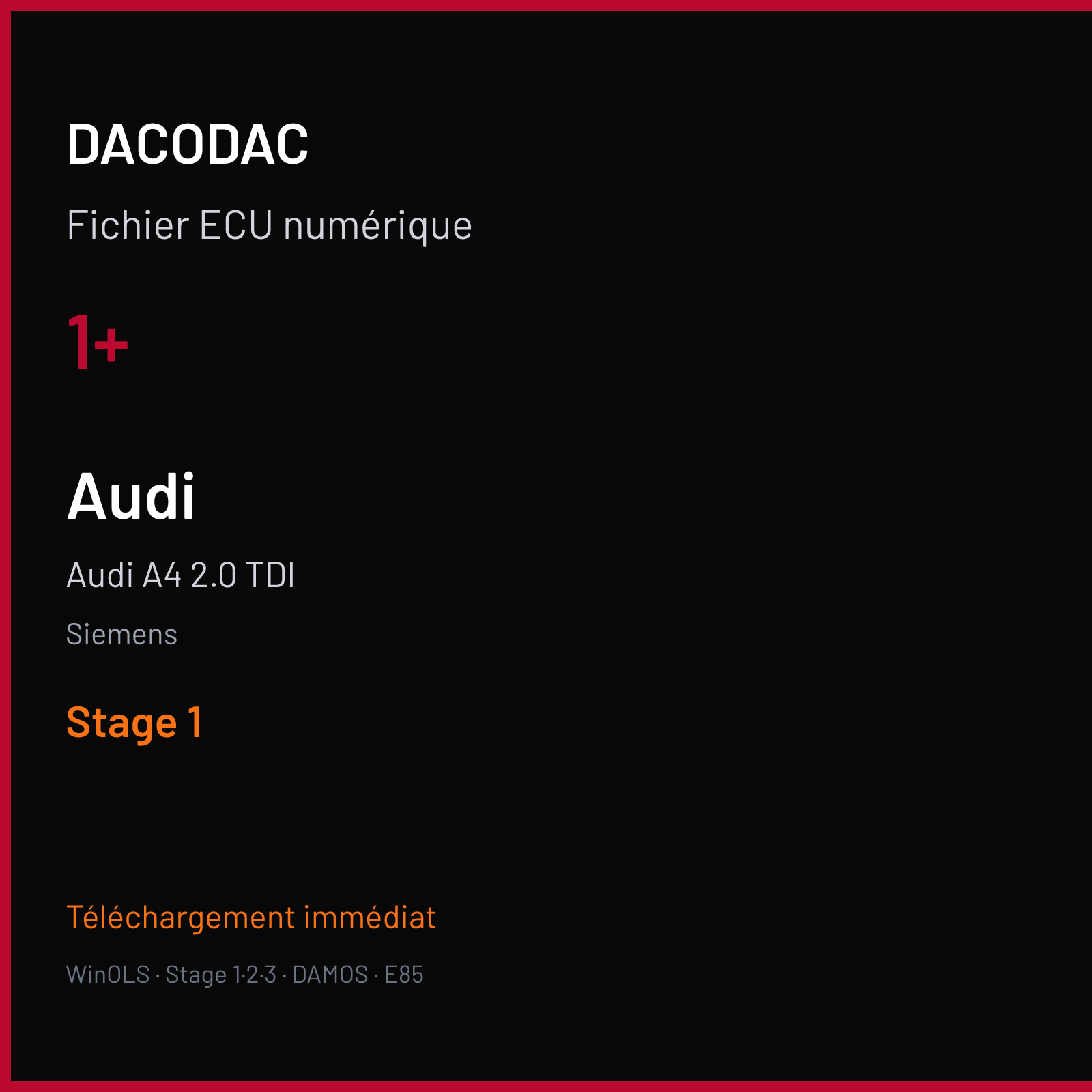 Audi A4 2.0 TDI (2007) — Siemens — 1+ — Stage 1