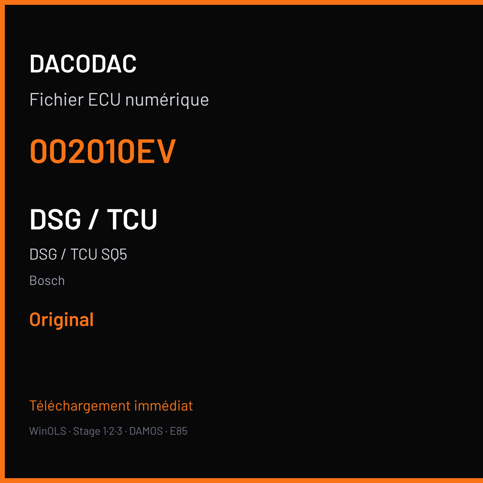 DSG / TCU SQ5 — Bosch — 002010EV — Original