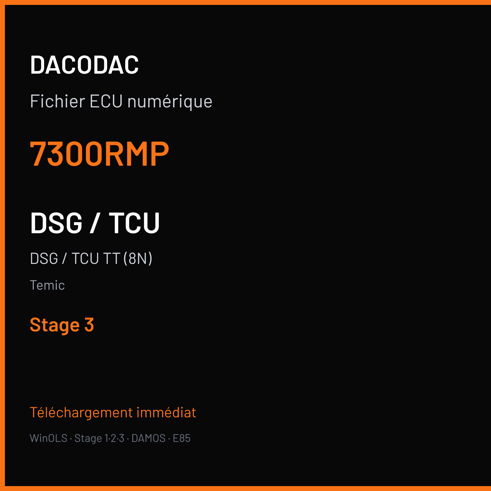 DSG / TCU TT (8N) (2003) — Temic — 7300RMP — Stage 3