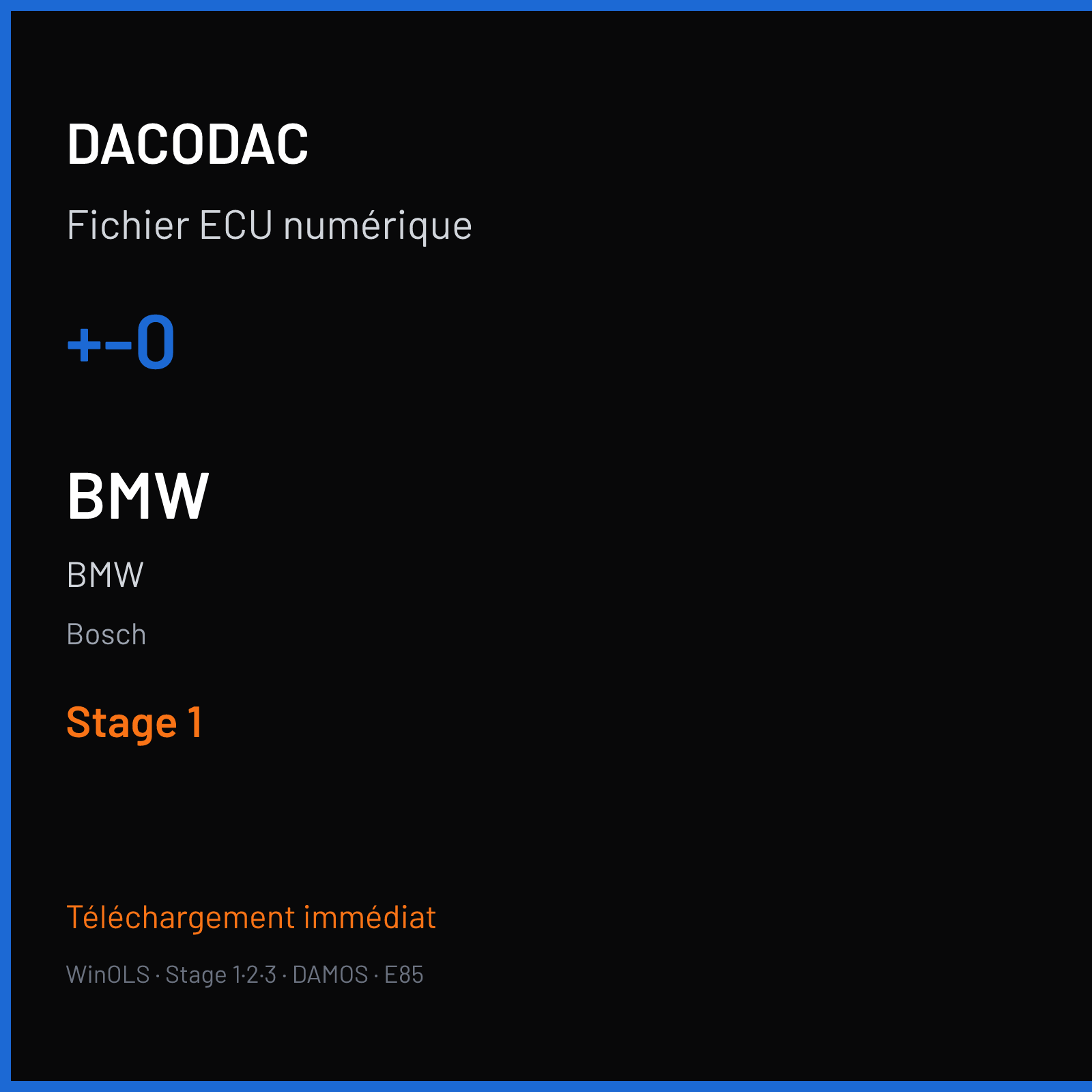 BMW — Bosch — +-0 — Stage 1