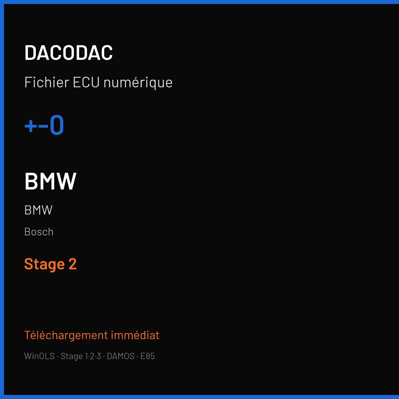 BMW — Bosch — +-0 — Stage 2