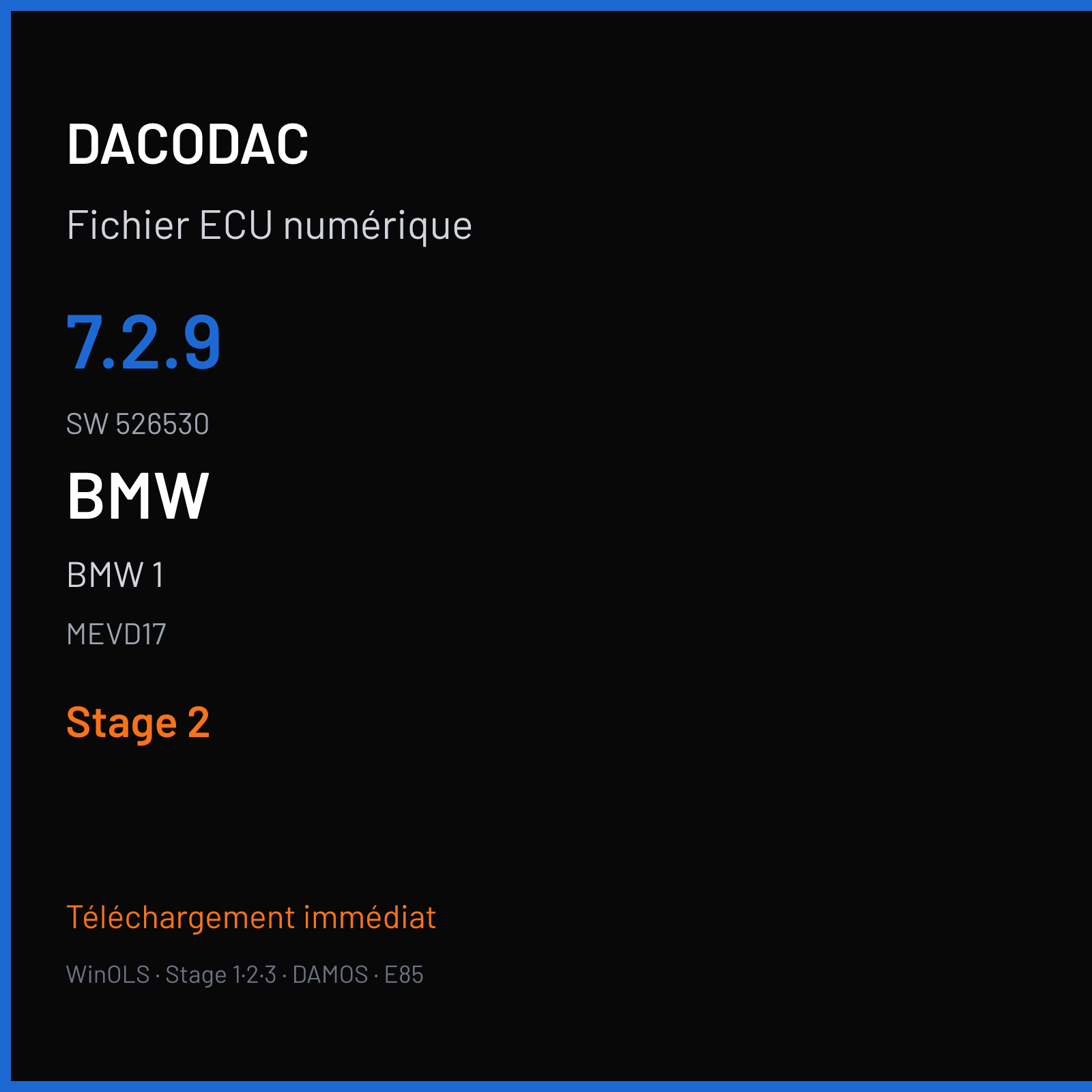 BMW 1 (2012) — MEVD17 — 7.2.9 · 526530 — Stage 2