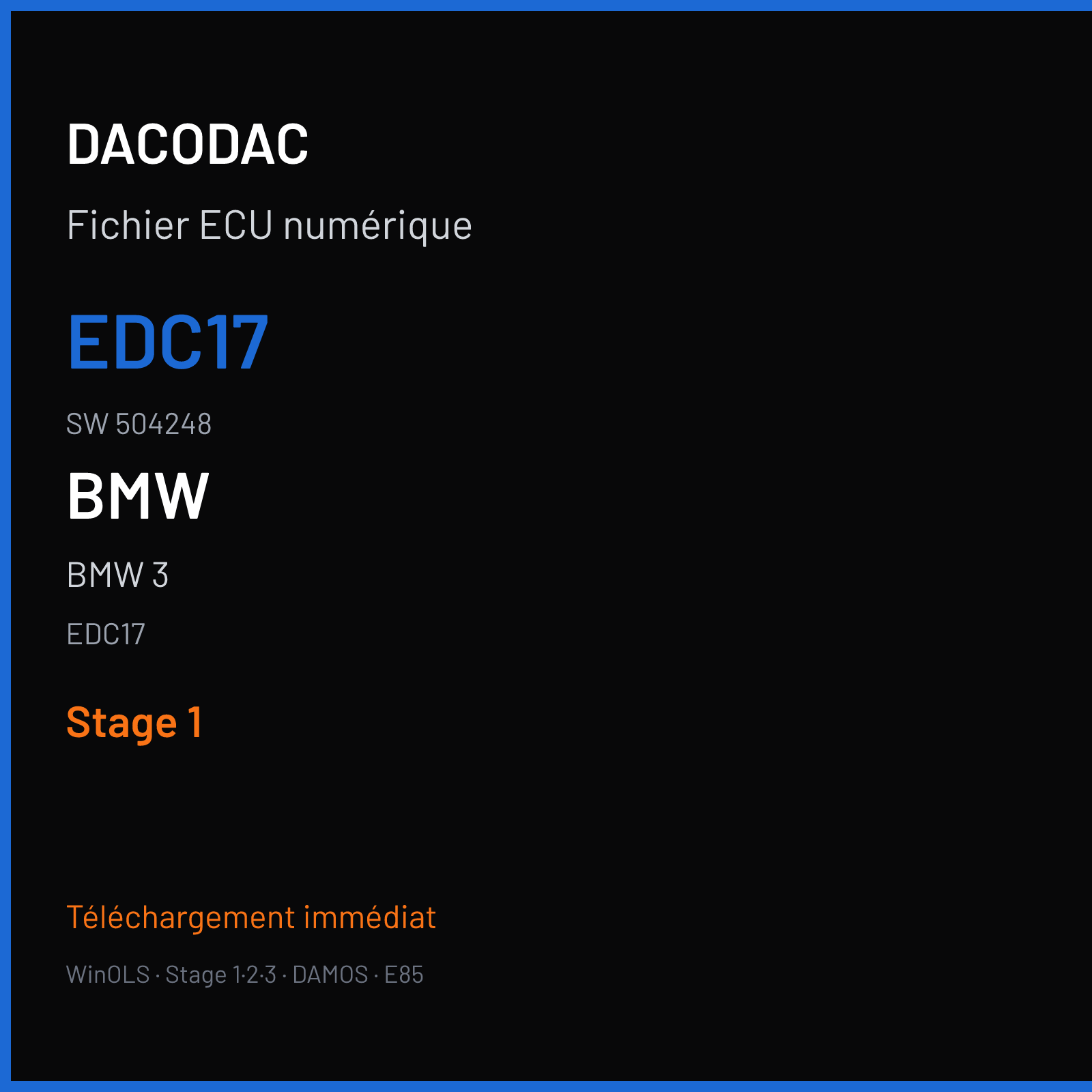BMW 3 (2011) — EDC17 — EDC17 · 504248 — Stage 1