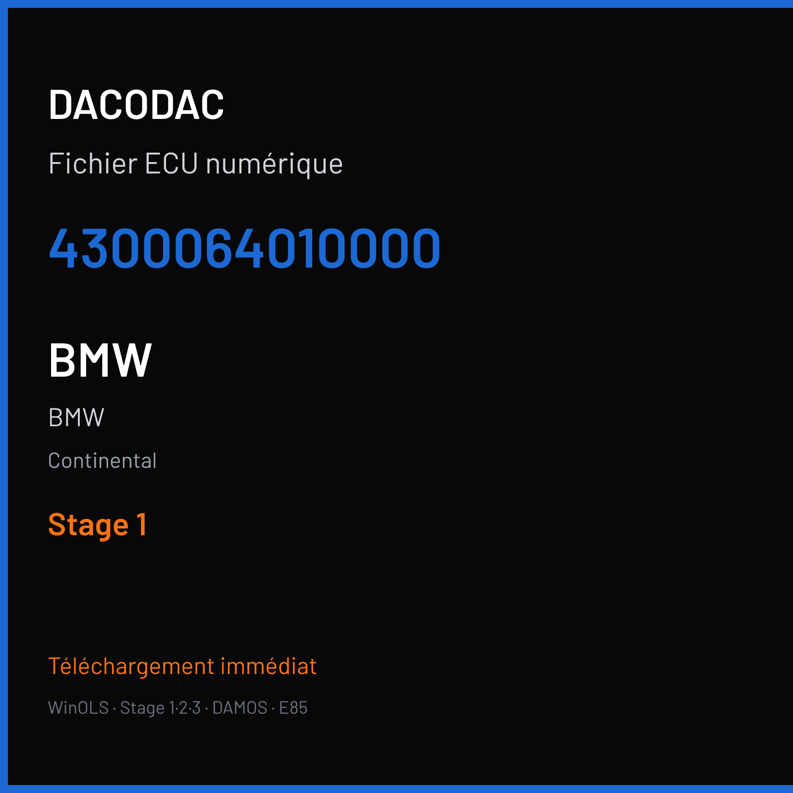 BMW — Continental — 4300064010000 — Stage 1