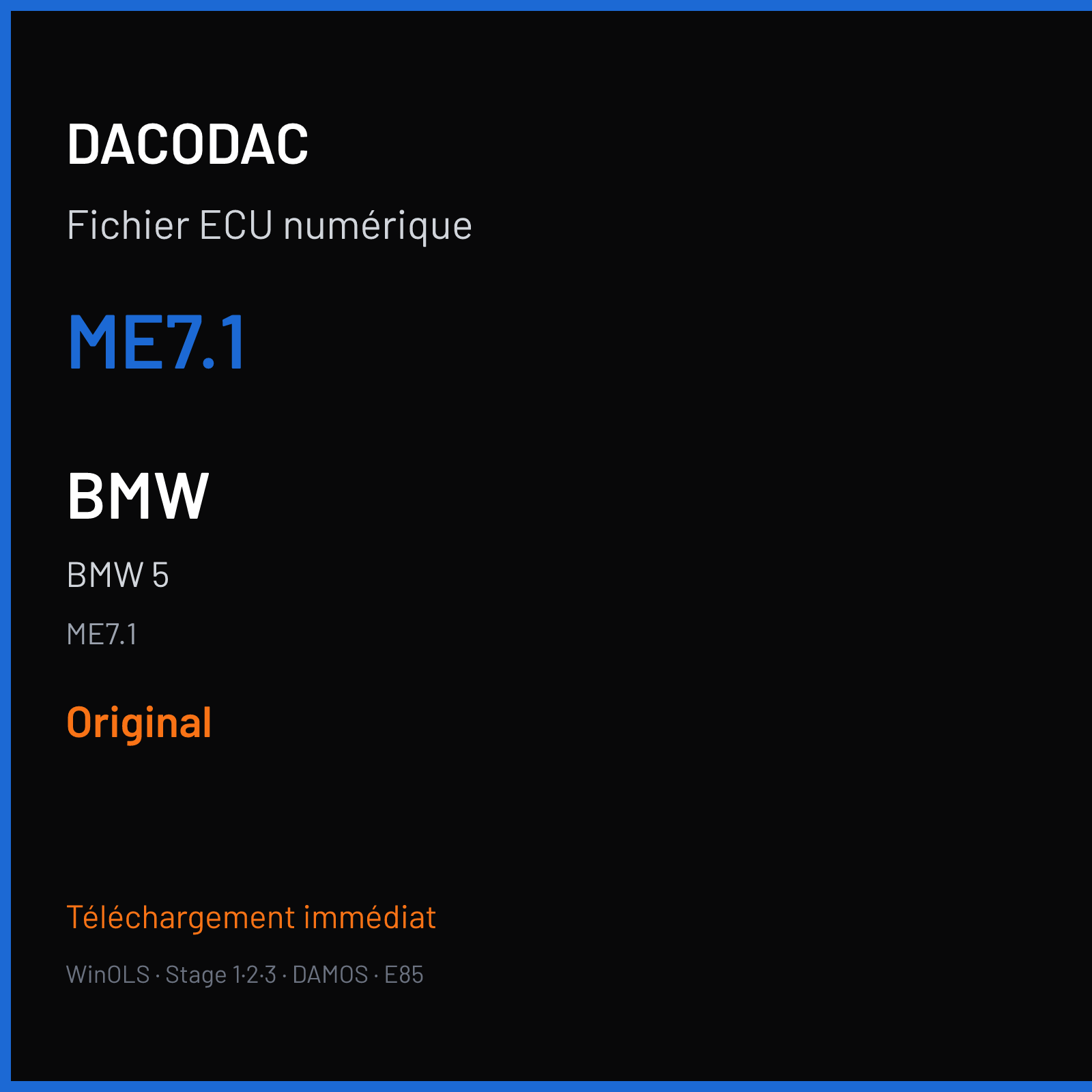 BMW 5 (1998) — ME7.1 — ME7.1 — Original