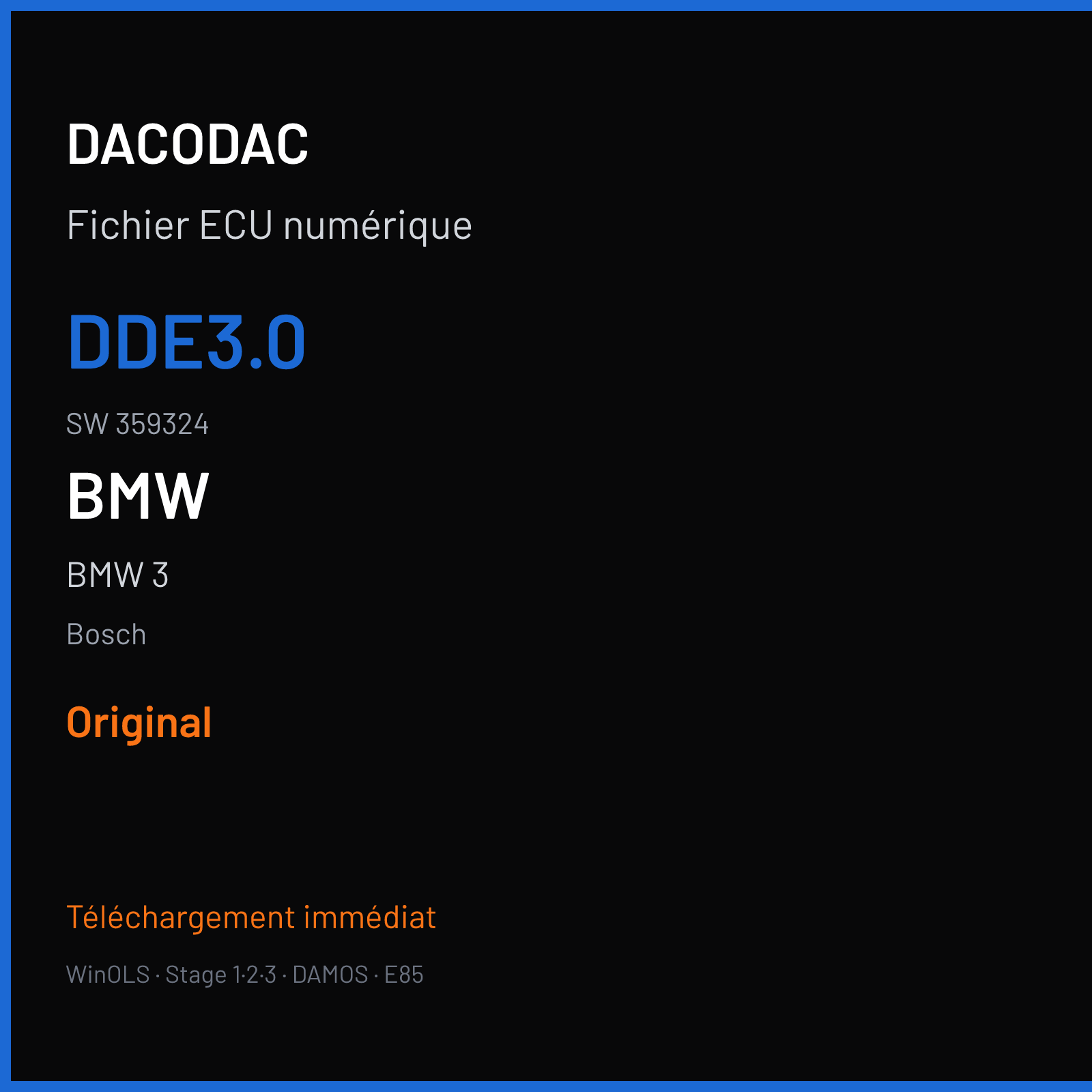 BMW 3 (1999) — Bosch — DDE3.0 · 359324 — Original