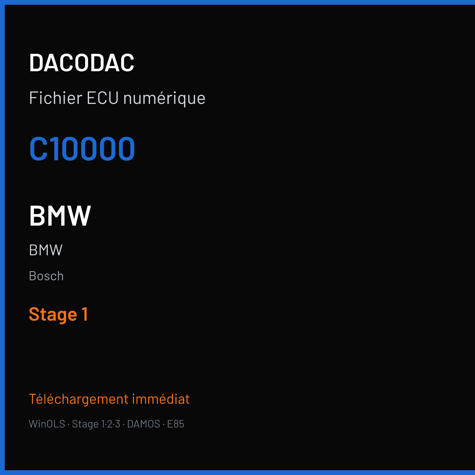 BMW — Bosch — C10000 — Stage 1