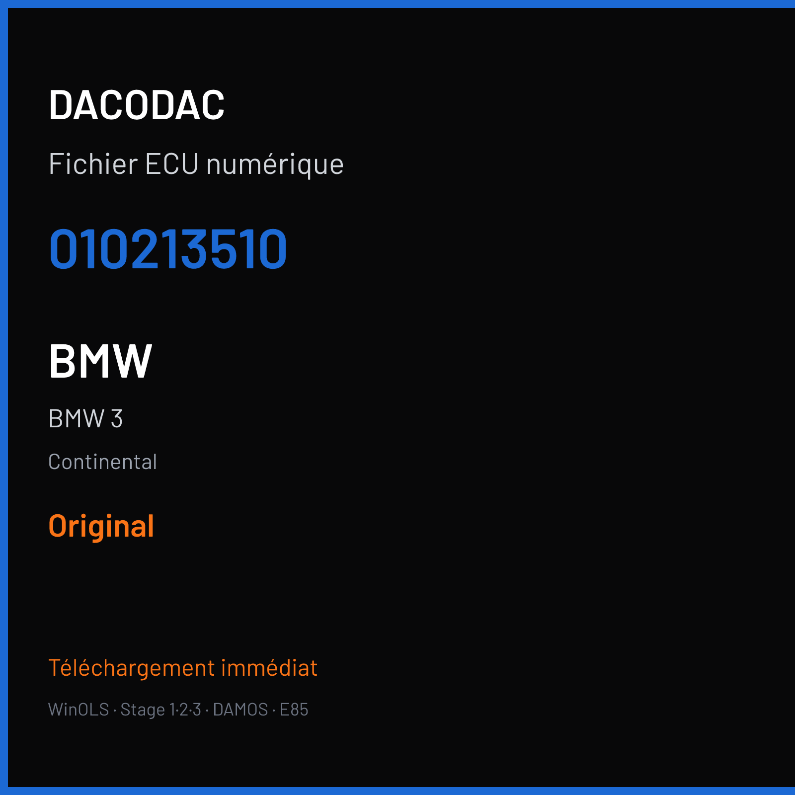 BMW 3 — Continental — 010213510 — Original