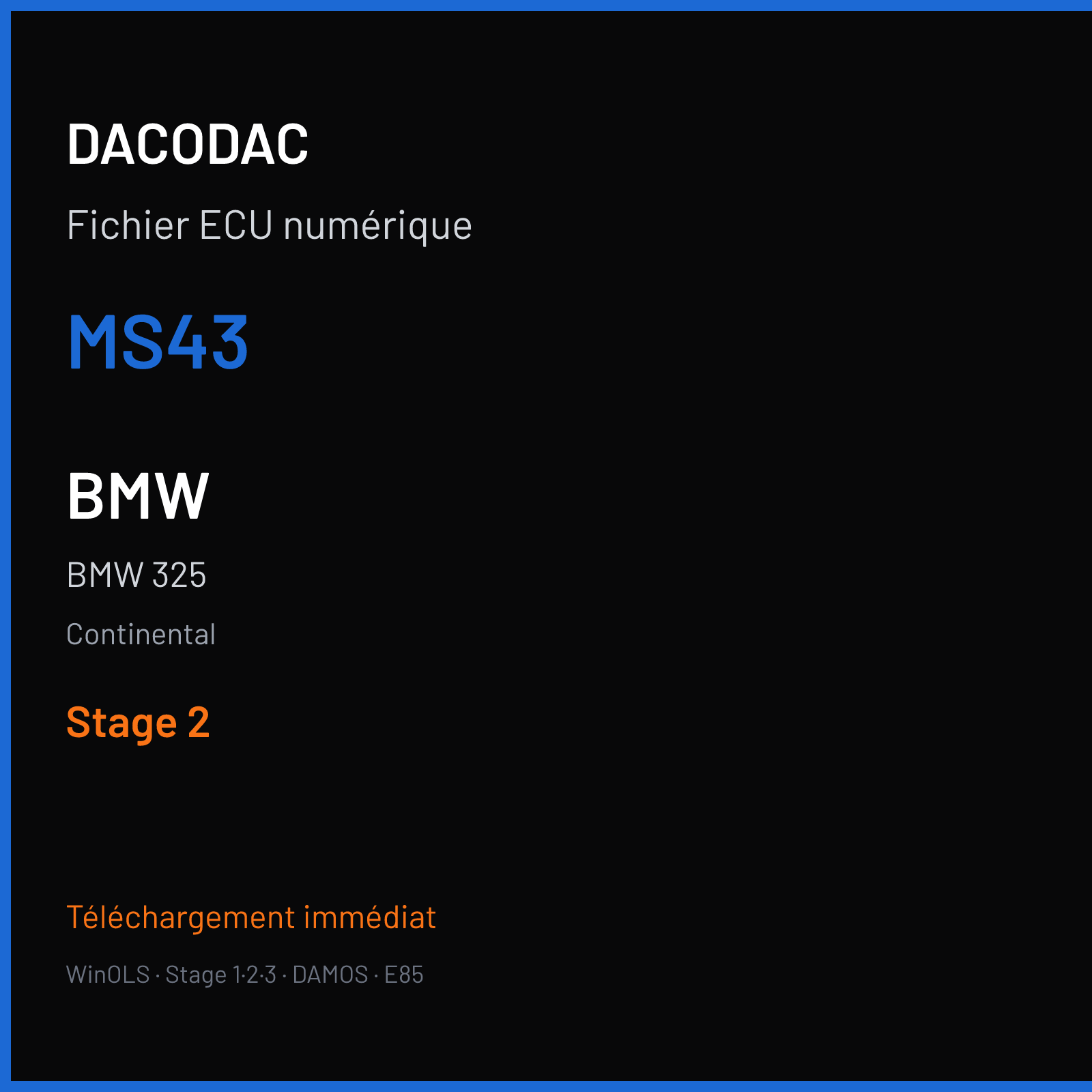 BMW 325 (2004) — Continental — MS43 — Stage 2