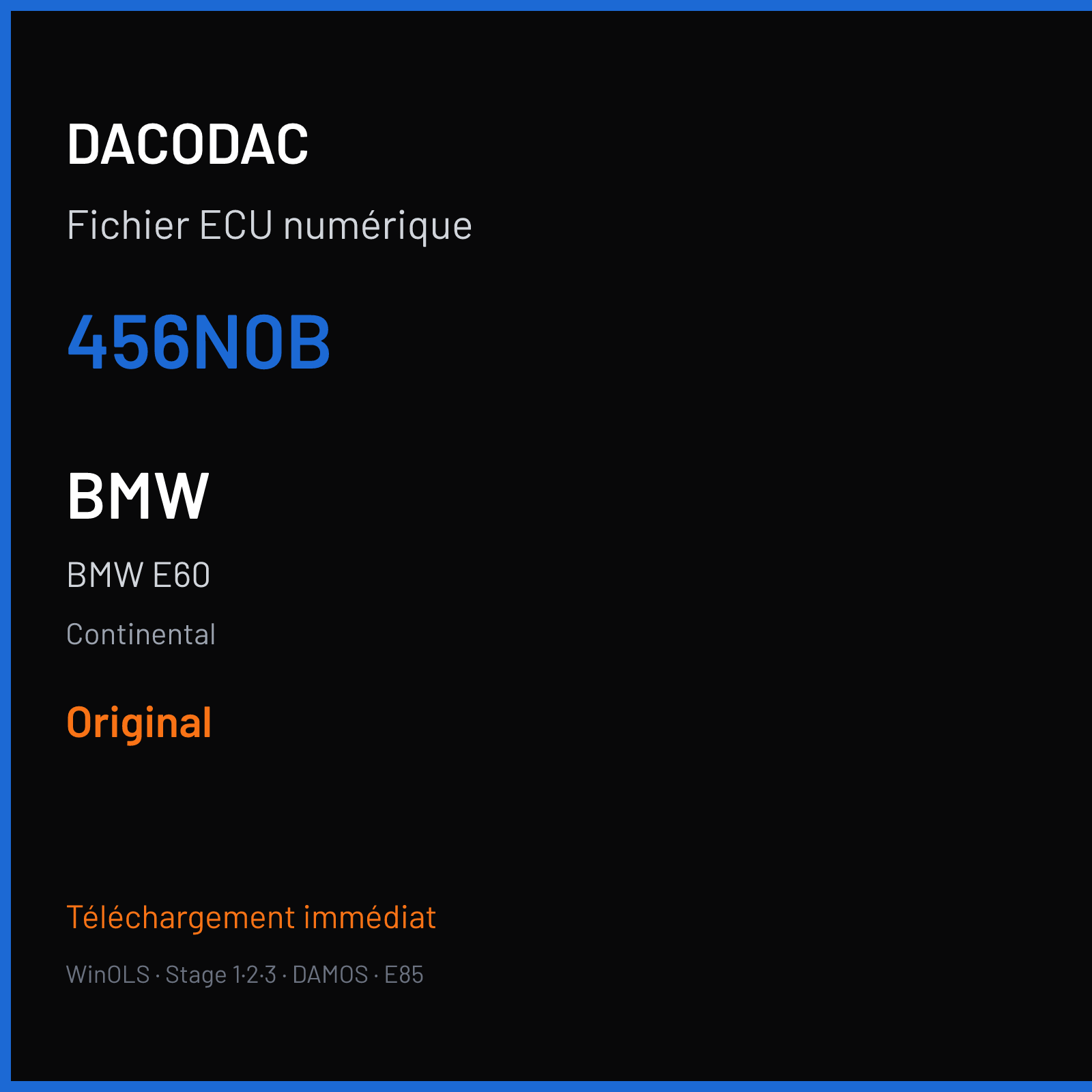 BMW E60 (2004) — Continental — 456N0B — Original
